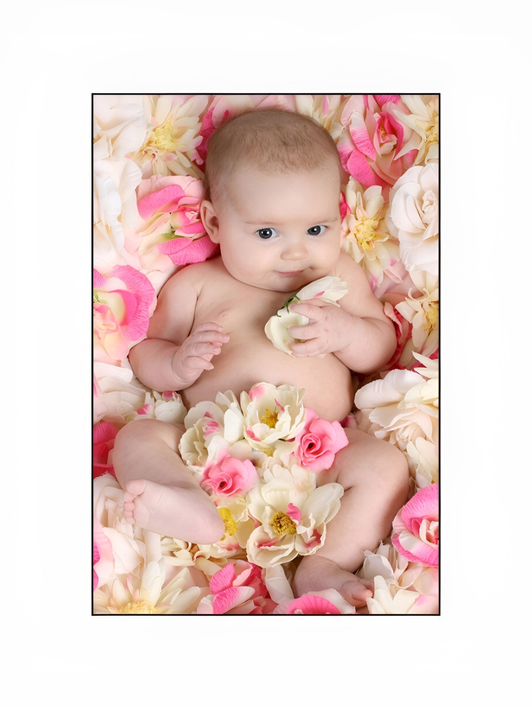 PnF Beige & Pink Paper Wall Photographs