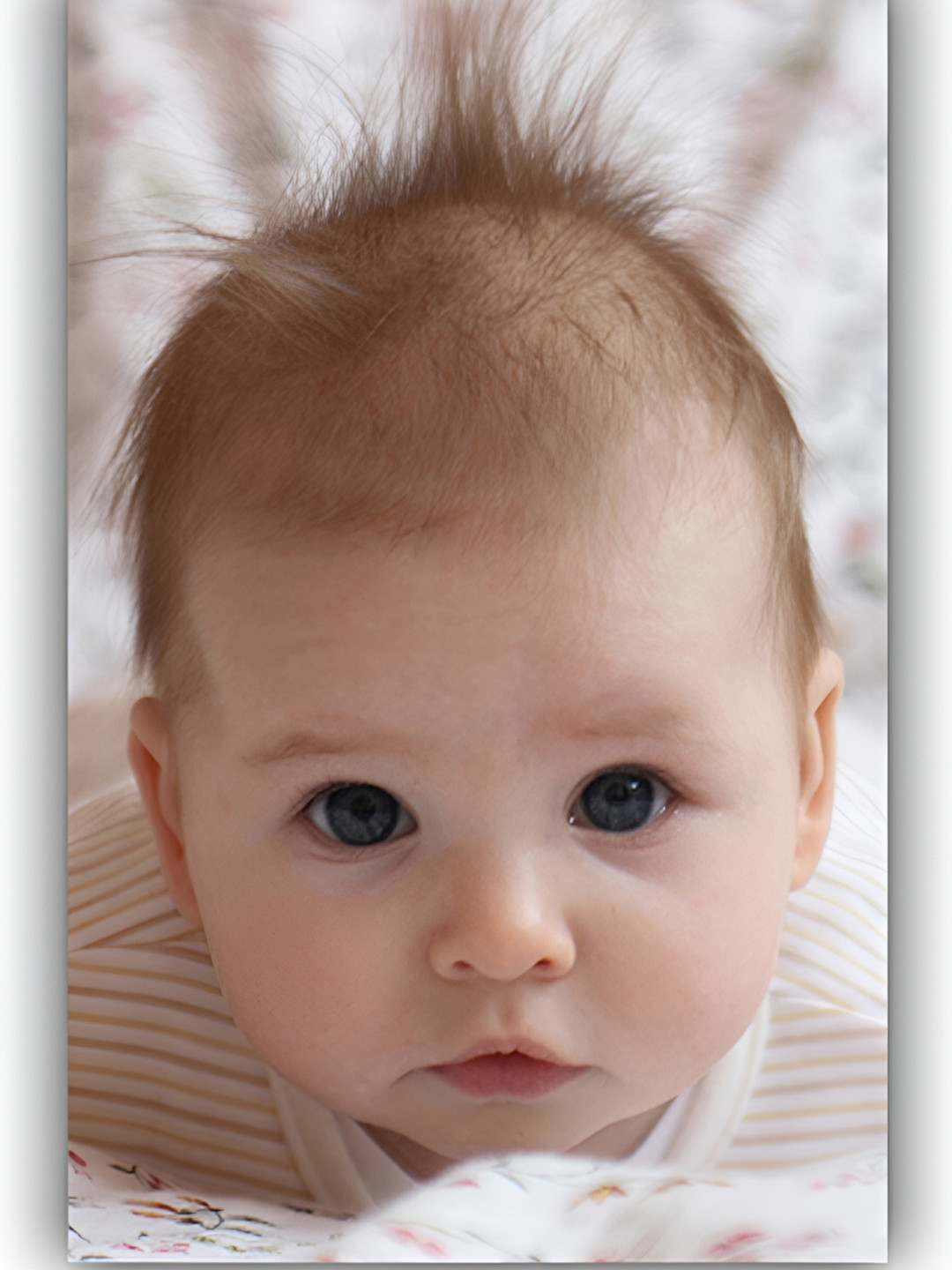 PnF Beige & Brown Cute Baby Paper Wall Poster Photograph