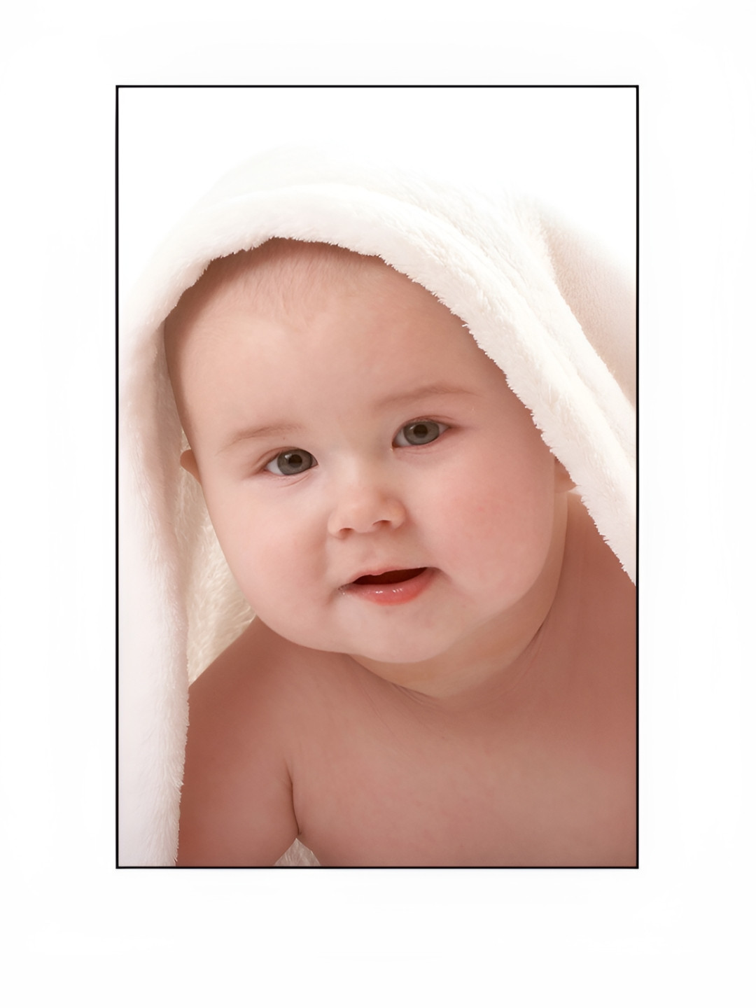 PnF White & Nude-Coloured Baby Paper Wall Sticker