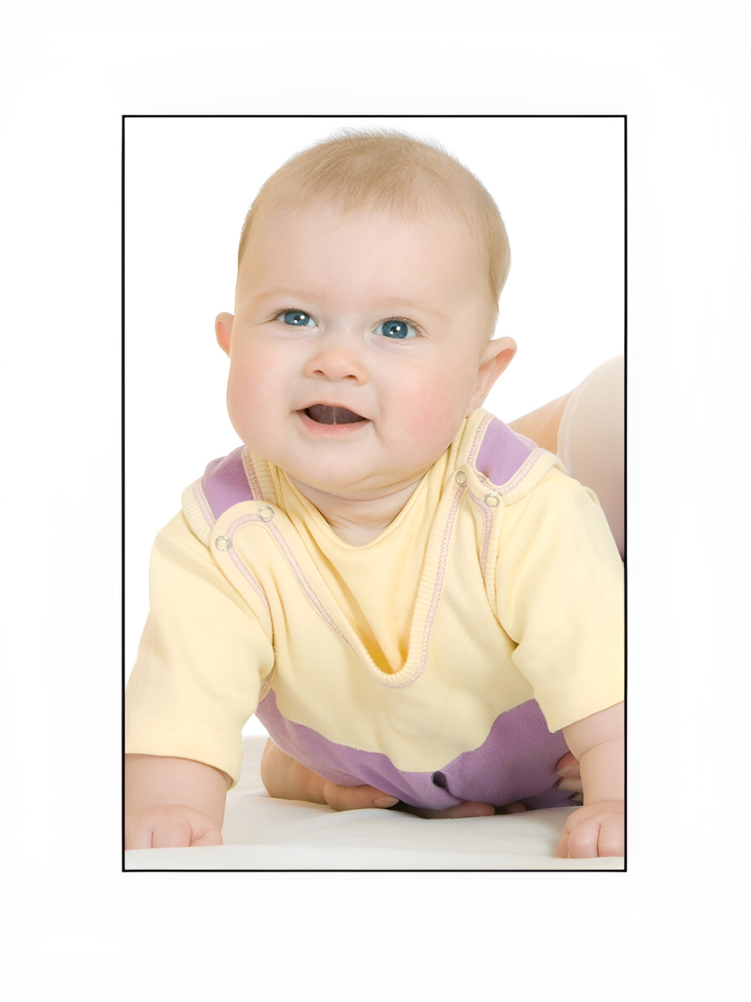 PnF Yellow & White Baby Posters Waterproof Painting Wall Stickers