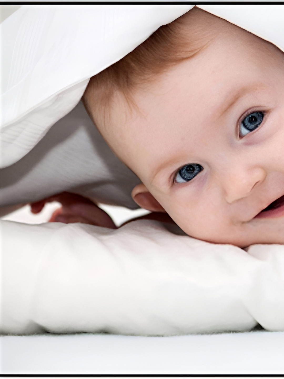 PnF White & Nude color Baby Printed Paper Wall Sticker