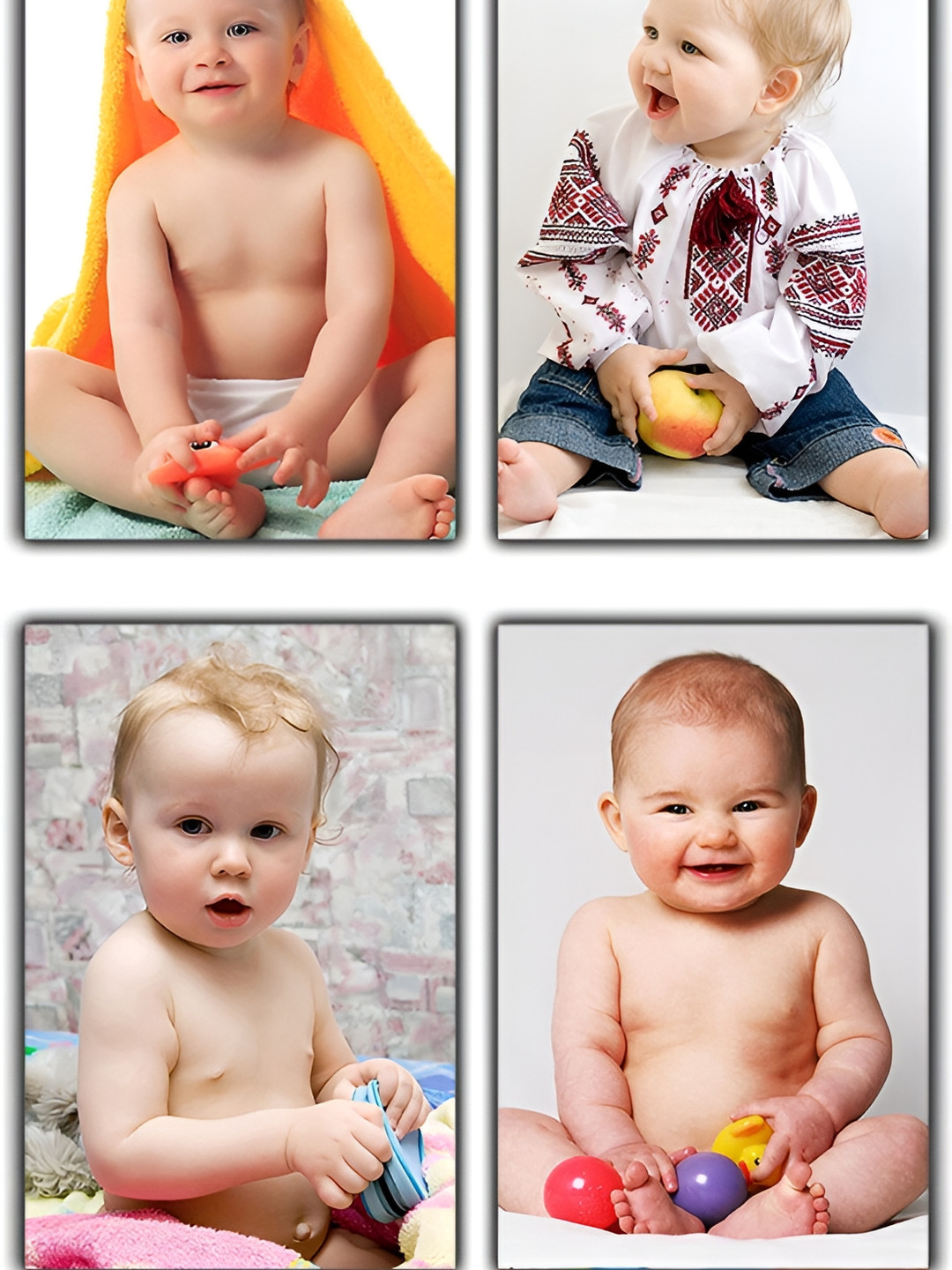 PnF Paper 4 Piece Wall Rectangle Photographs Wall Art - 18 x 12 In