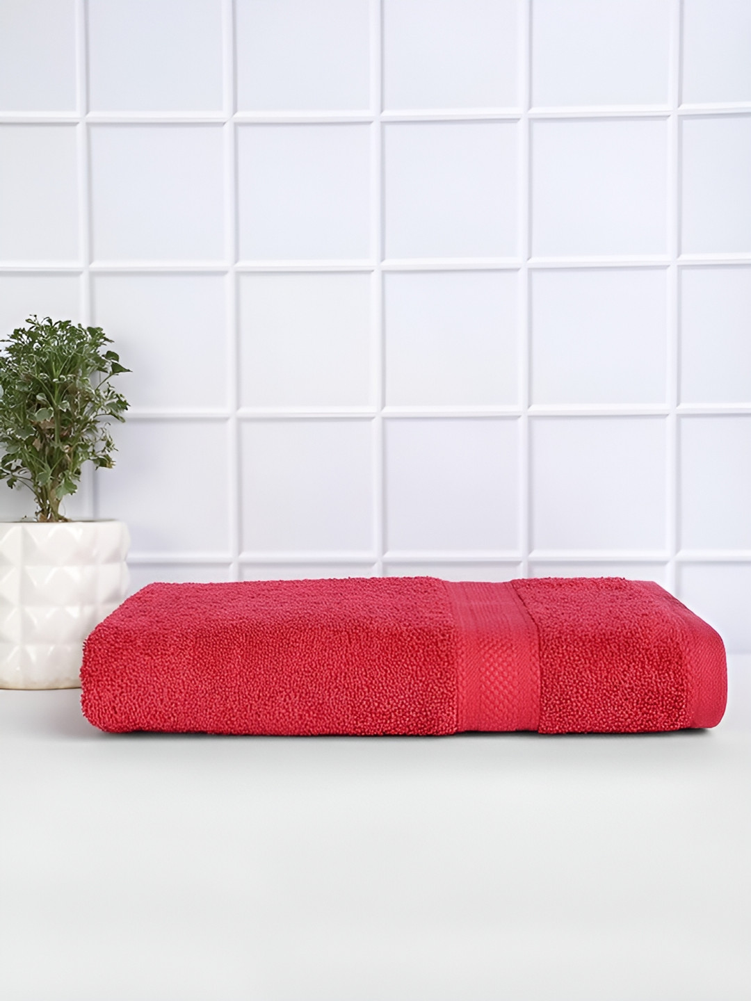 Signature Pearl Red 2 Pieces 300 GSM Pure Cotton Hand Towels