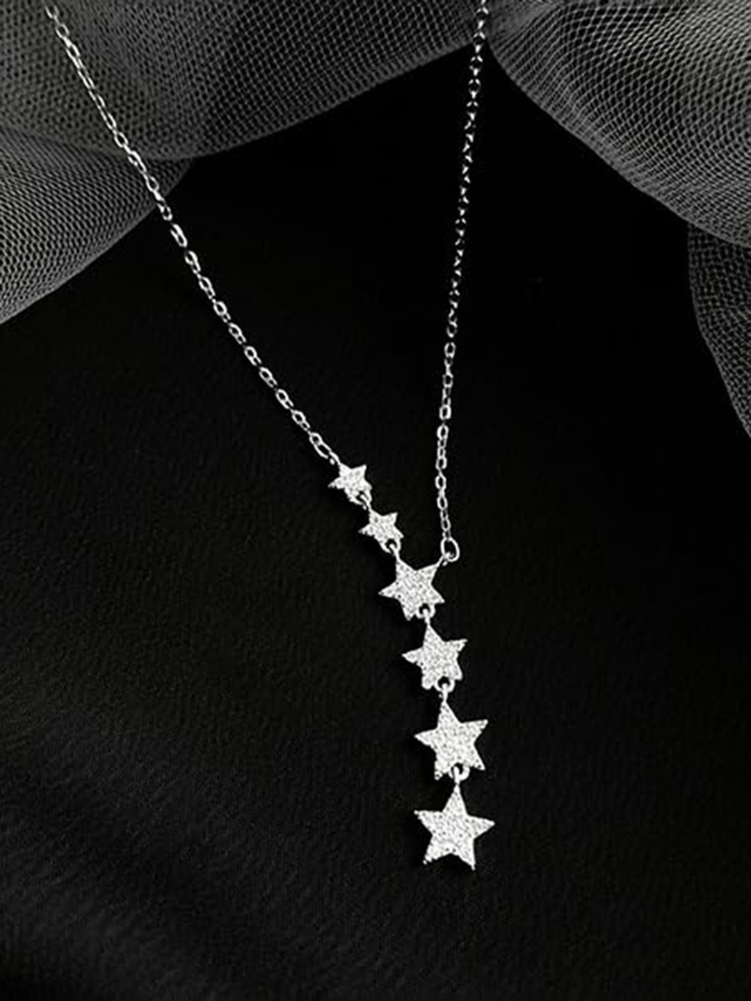 Yellow Chimes Star Shaped Pendants with Chains