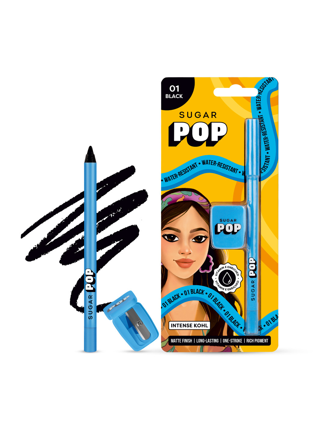 SUGAR POP Intense Kohl Long Lasting Pencil - 1.2g - Black 01