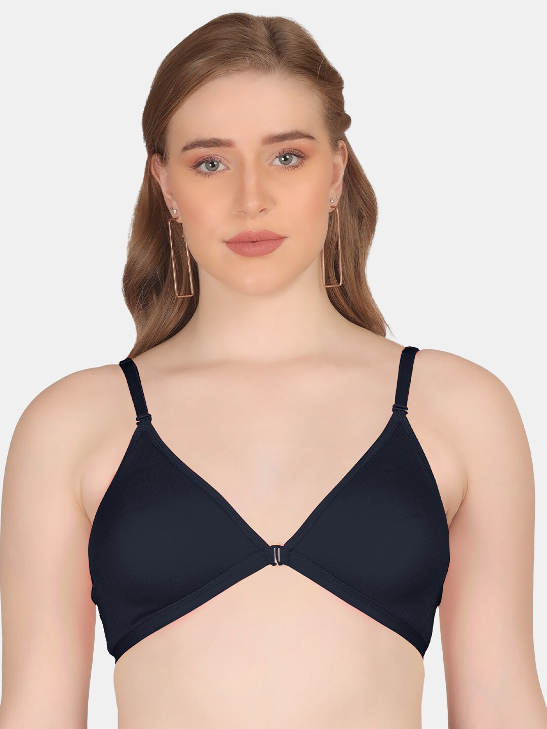 POOJA RAGENEE Anti Odour Double Layer Front Opener Hooks Detachable Strap Bra
