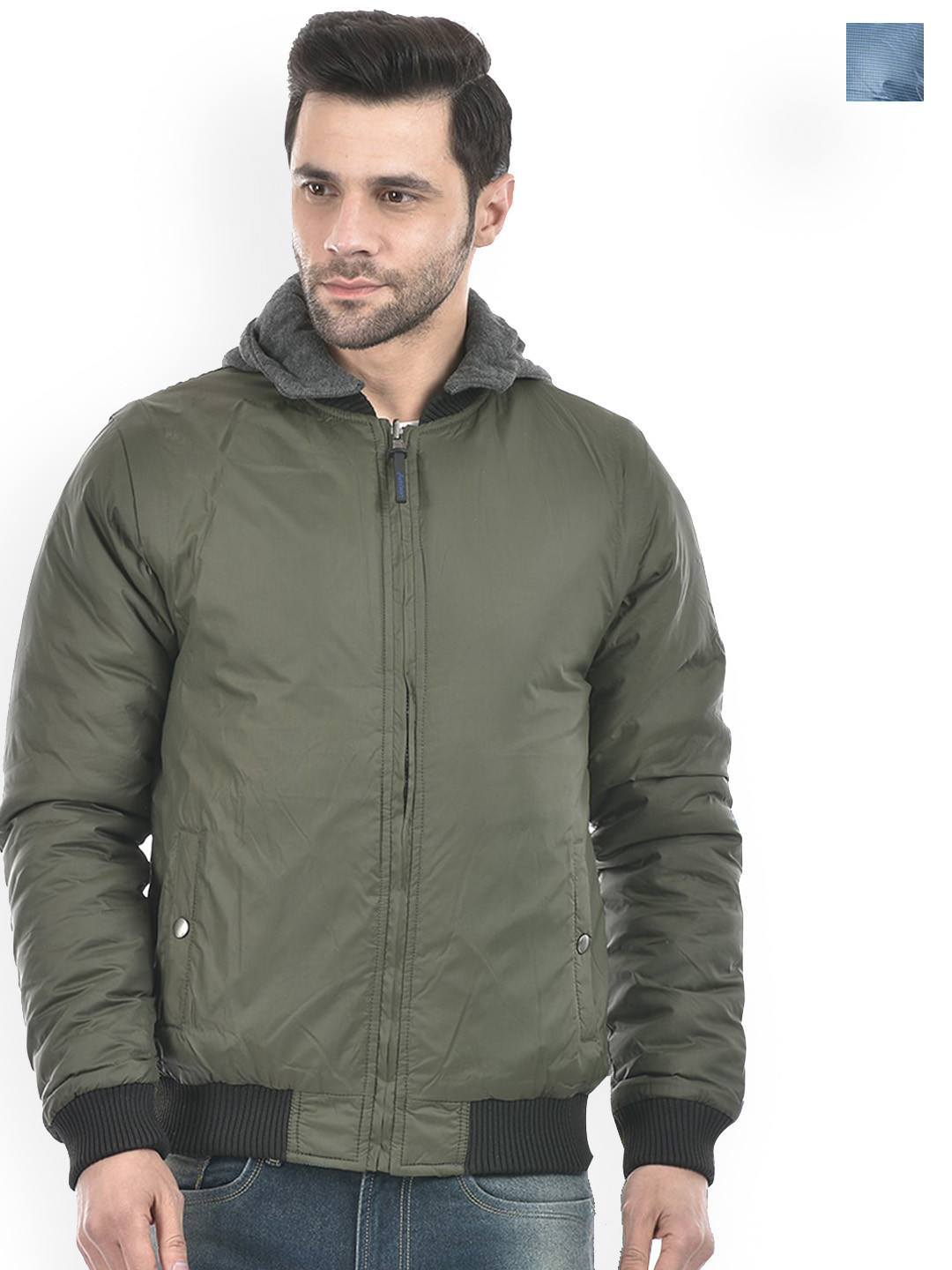 Lawman pg3 Reversible Hooded Cotton Bomber Jacket