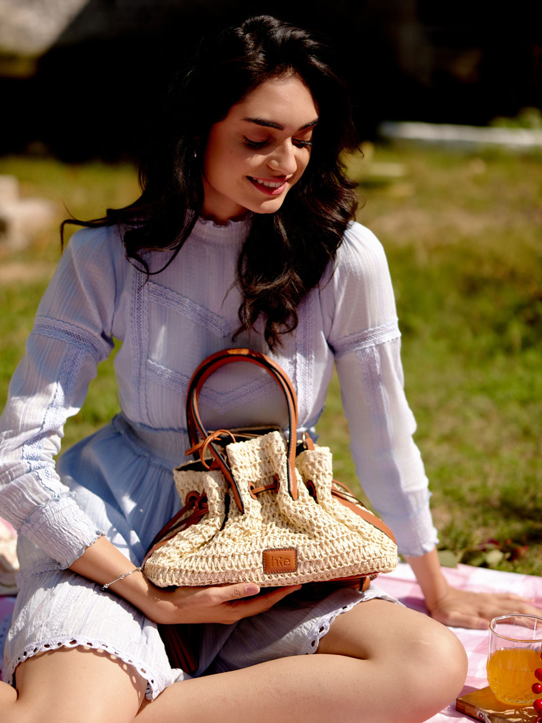 HIE Women's Structured  Textured Design Dual Carry Sling Bag