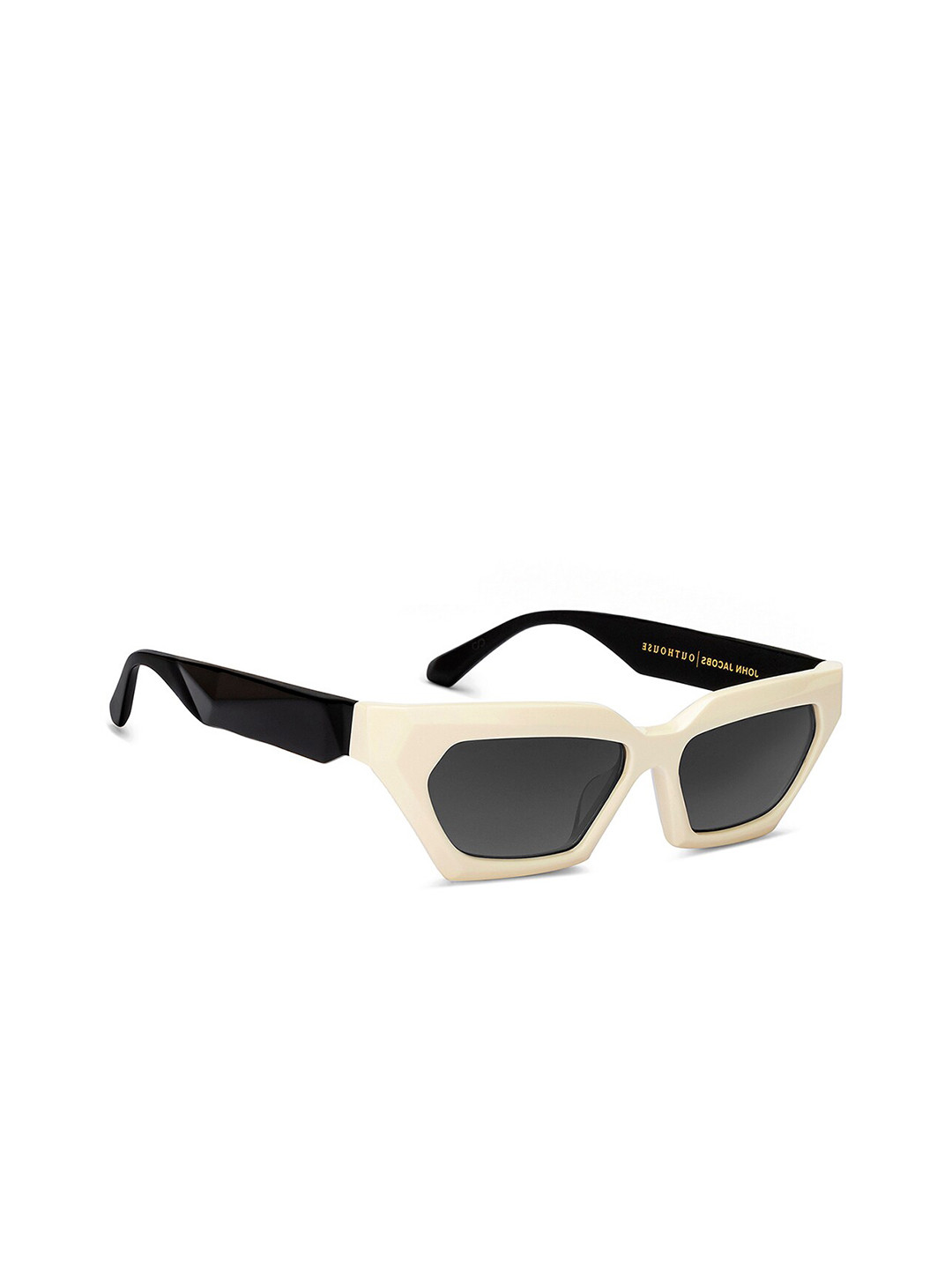 John Jacobs Unisex Rectangle Sunglasses with UV Protected Lens 213041