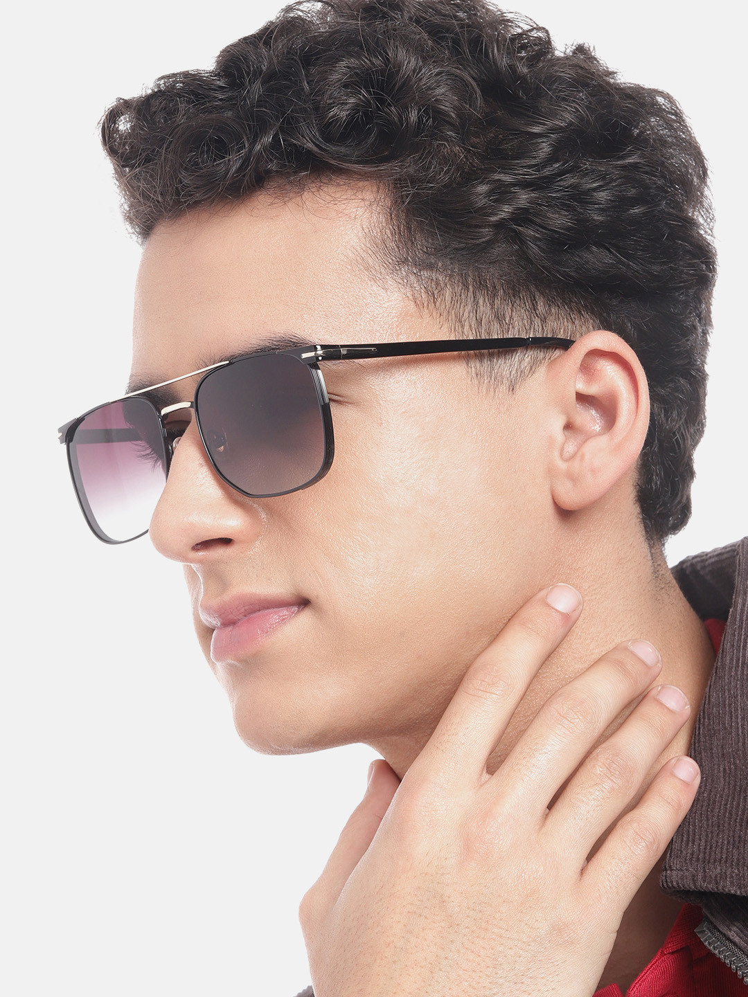 Carlton London Men Premium Square Sunglasses with Polarised Lens CLSM307