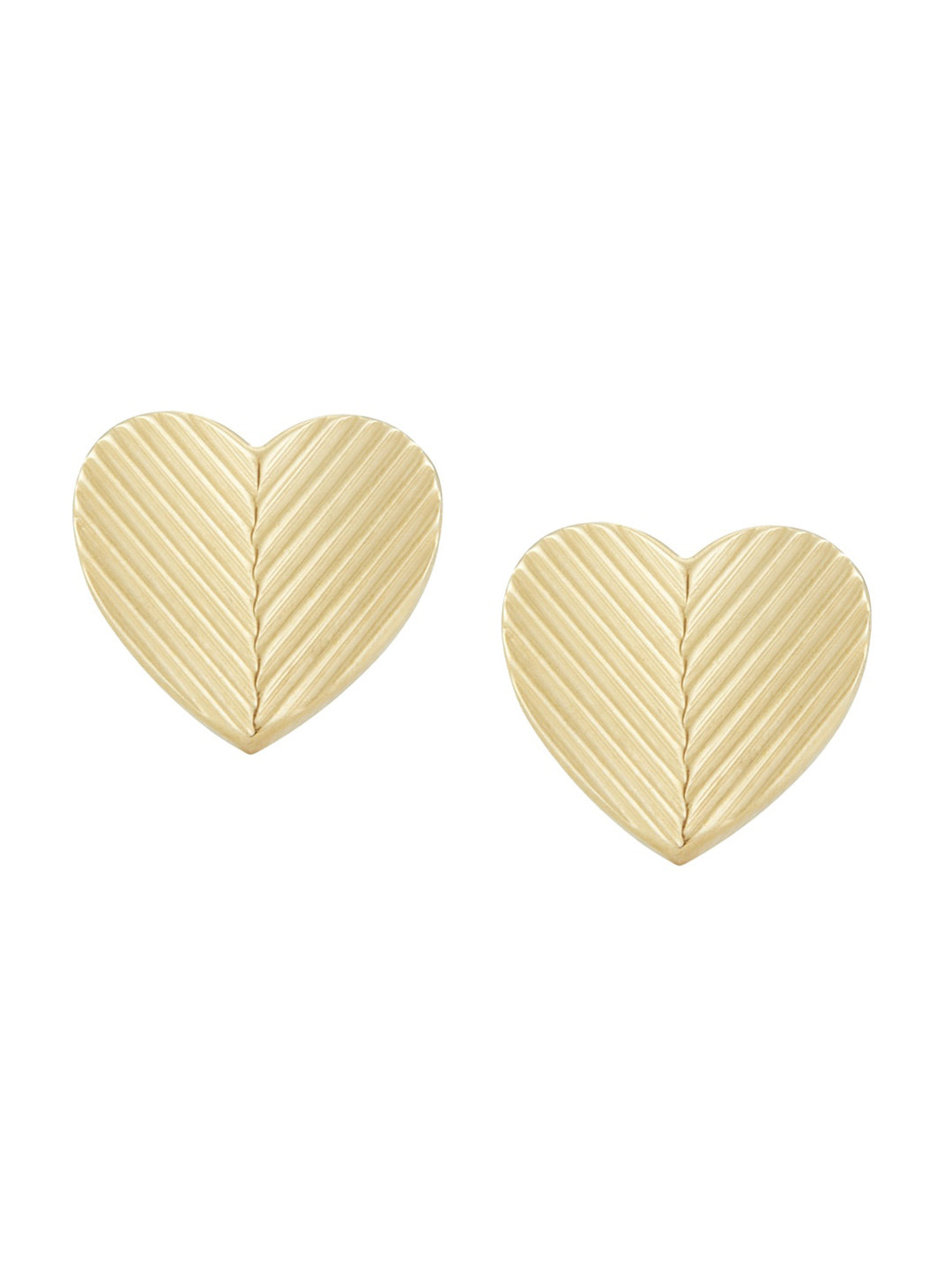 Fossil Heart Shaped Studs Earrings