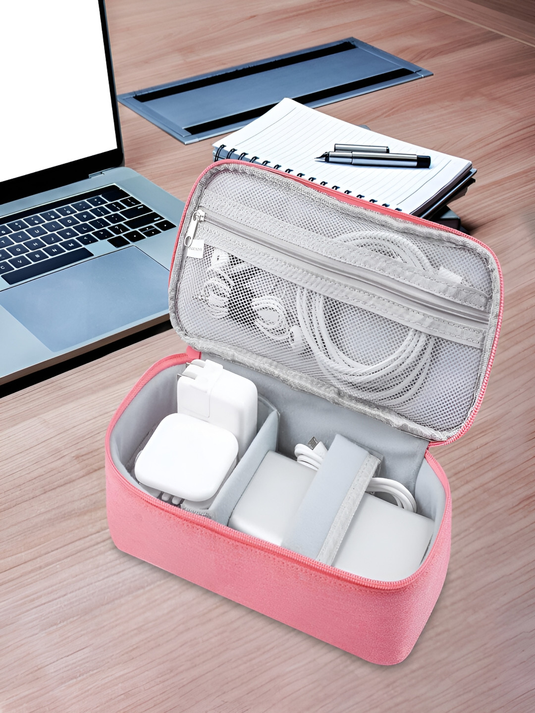 Kuber Industries Pink Regular Handbag Organiser
