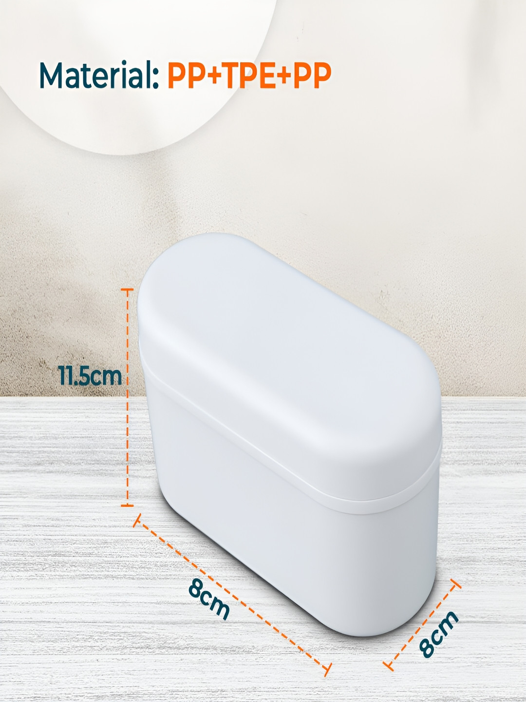 Kuber Industries White 8 Pieces Round Popsicle Mould Ice Tray Organisers