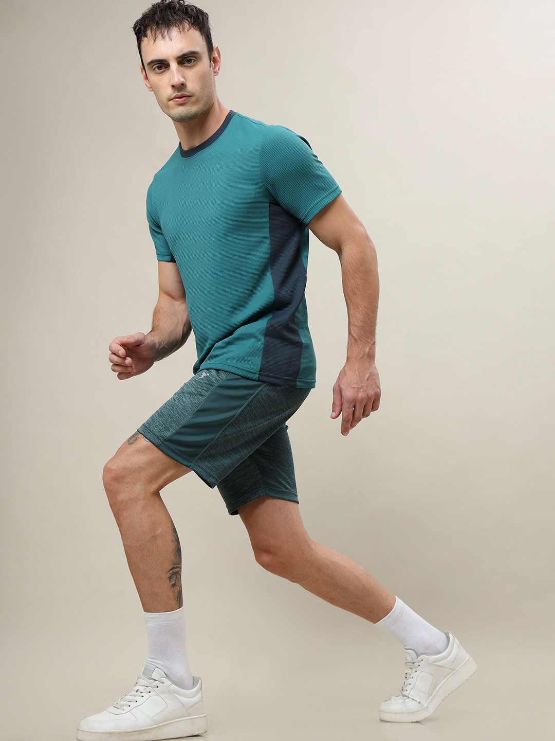 Technosport Round Neck Antimicrobial & Anti Odour Slim Fit T-shirt