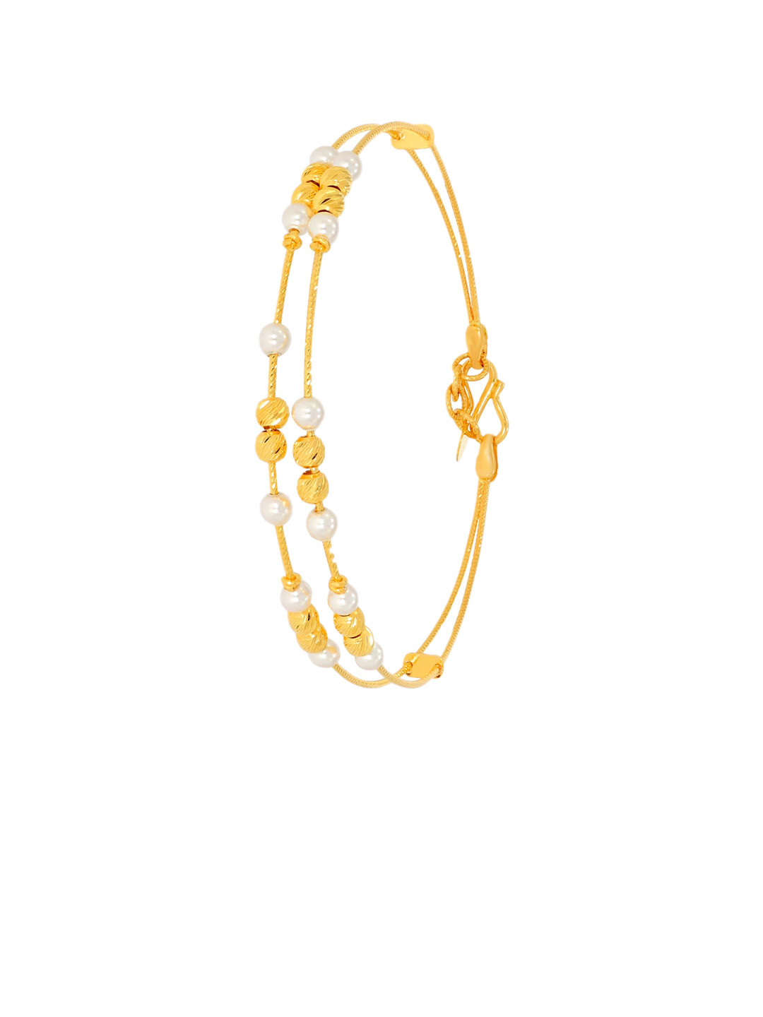 BHIMA 22K Hallmark 916 Purity Yellow Gold Bracelet Bangle