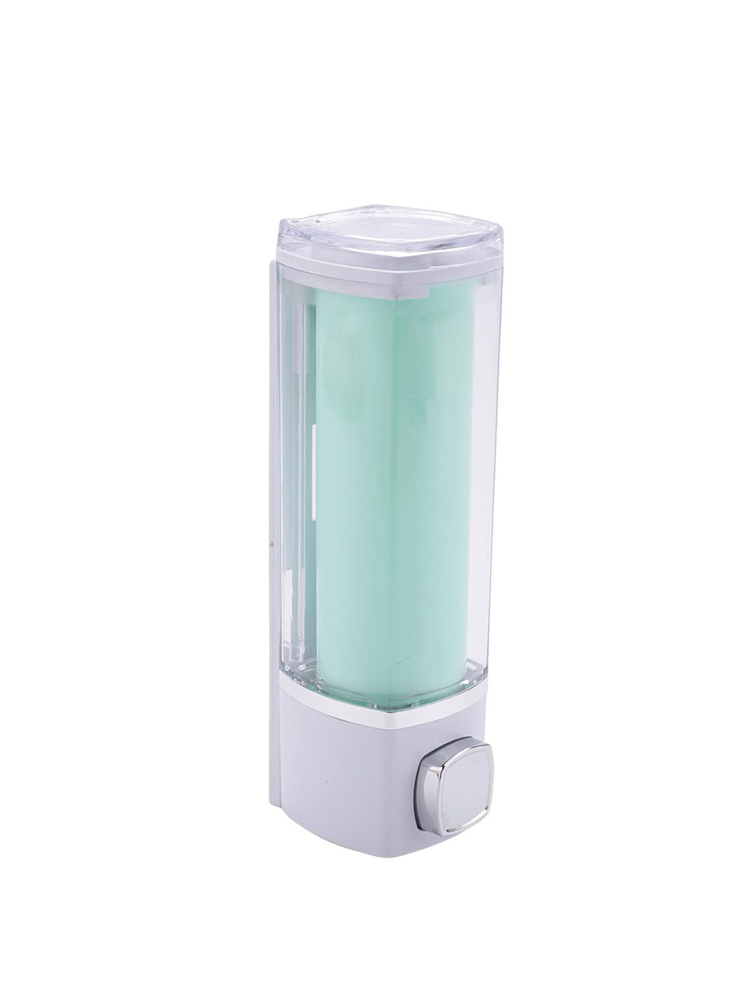 Kuber Industries Green Manual Shampoo & Soap Refillable Dispenser 250 ml