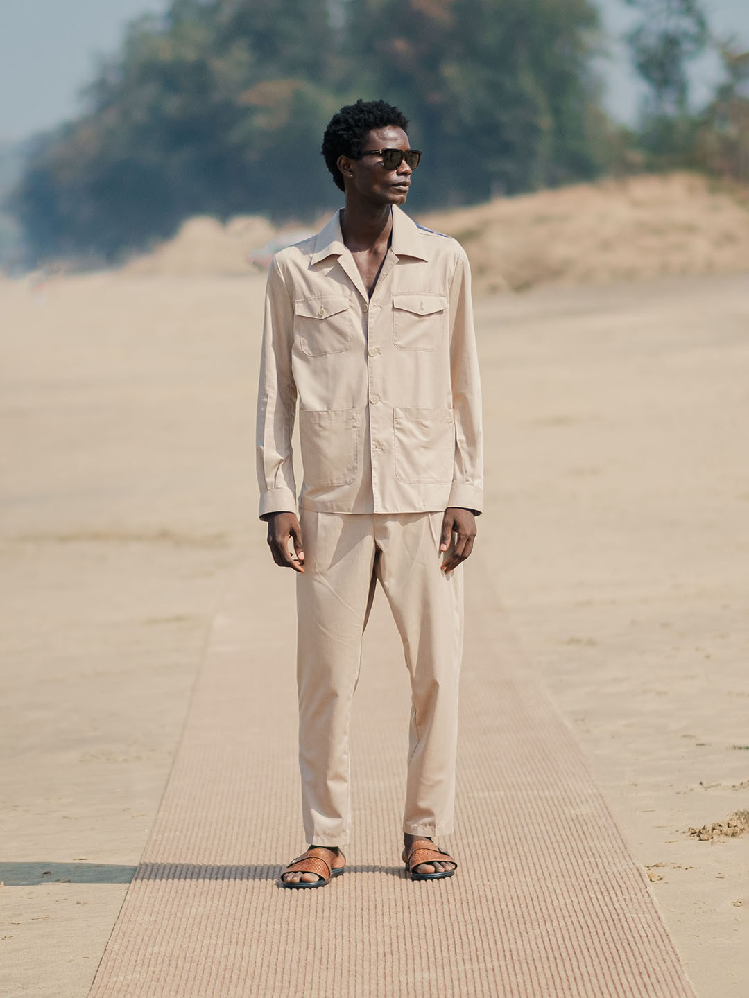 RARE RABBIT Echo Mid-Rise Regular Fit Cotton Trouser