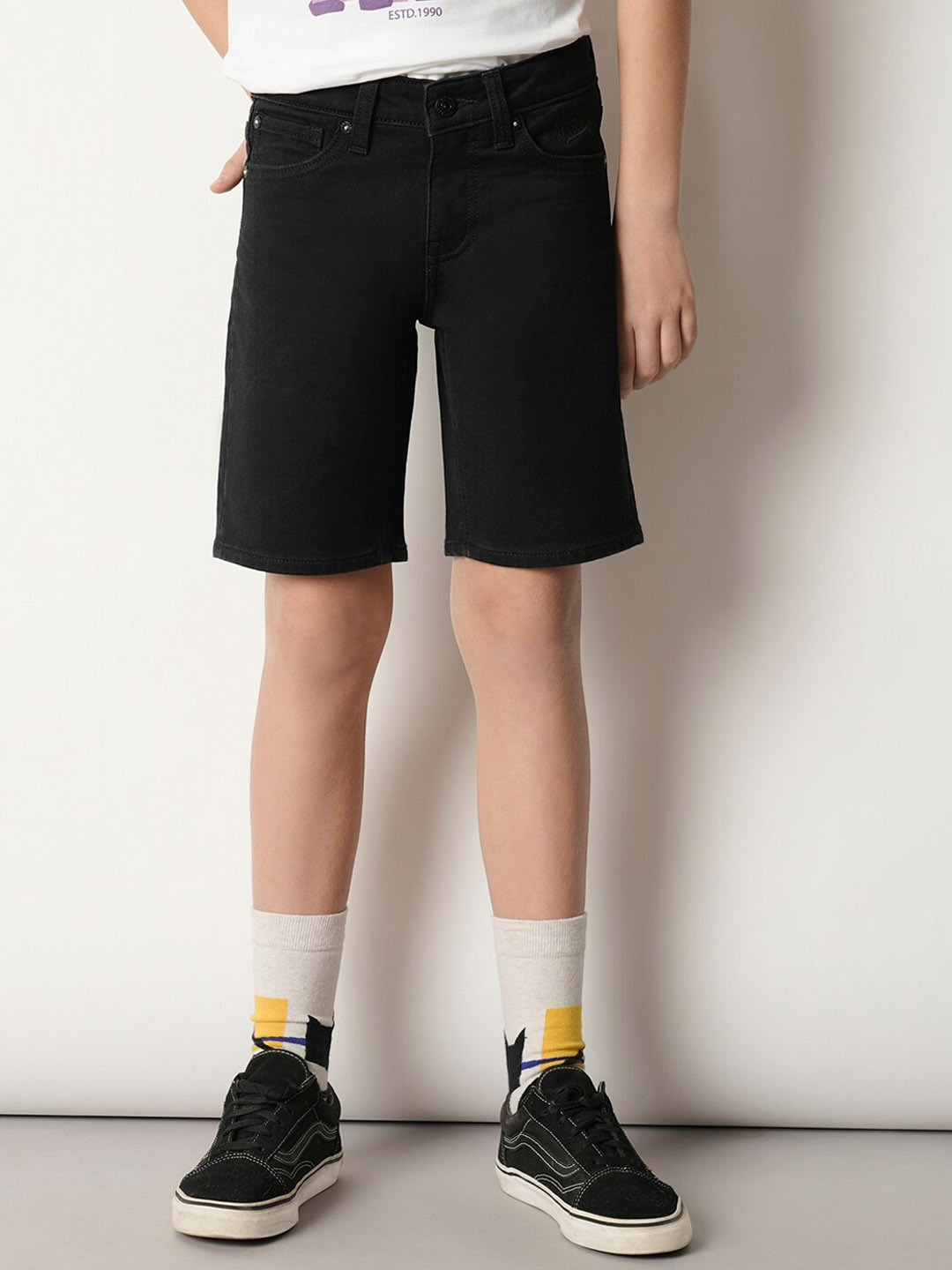 Jack & Jones Junior Boys Knee Length Pure Cotton Denim Shorts