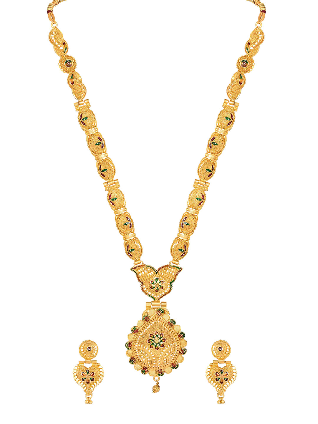 Shining Diva Gold-Plated Jewellery Set