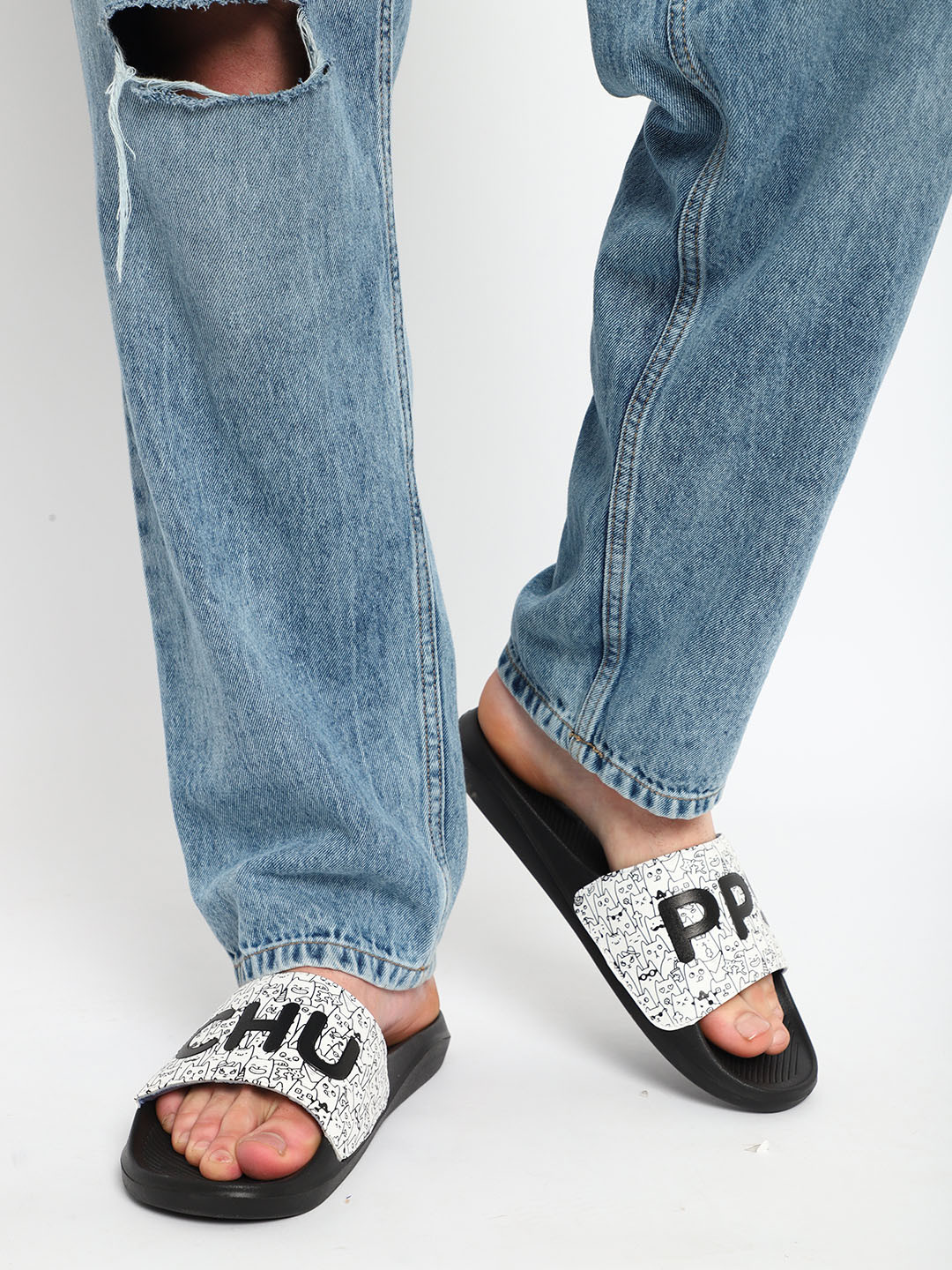 CHUPPS Men Cat-a-mood AirSoft Comfort Slider -Recycled Materials