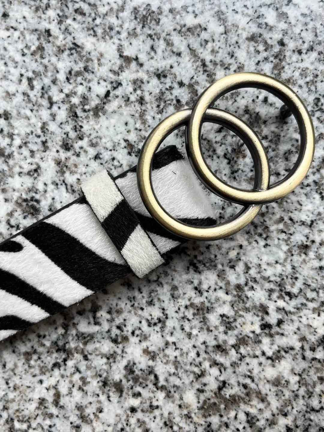 SYGA Women Self Design Double O Ring  Belt