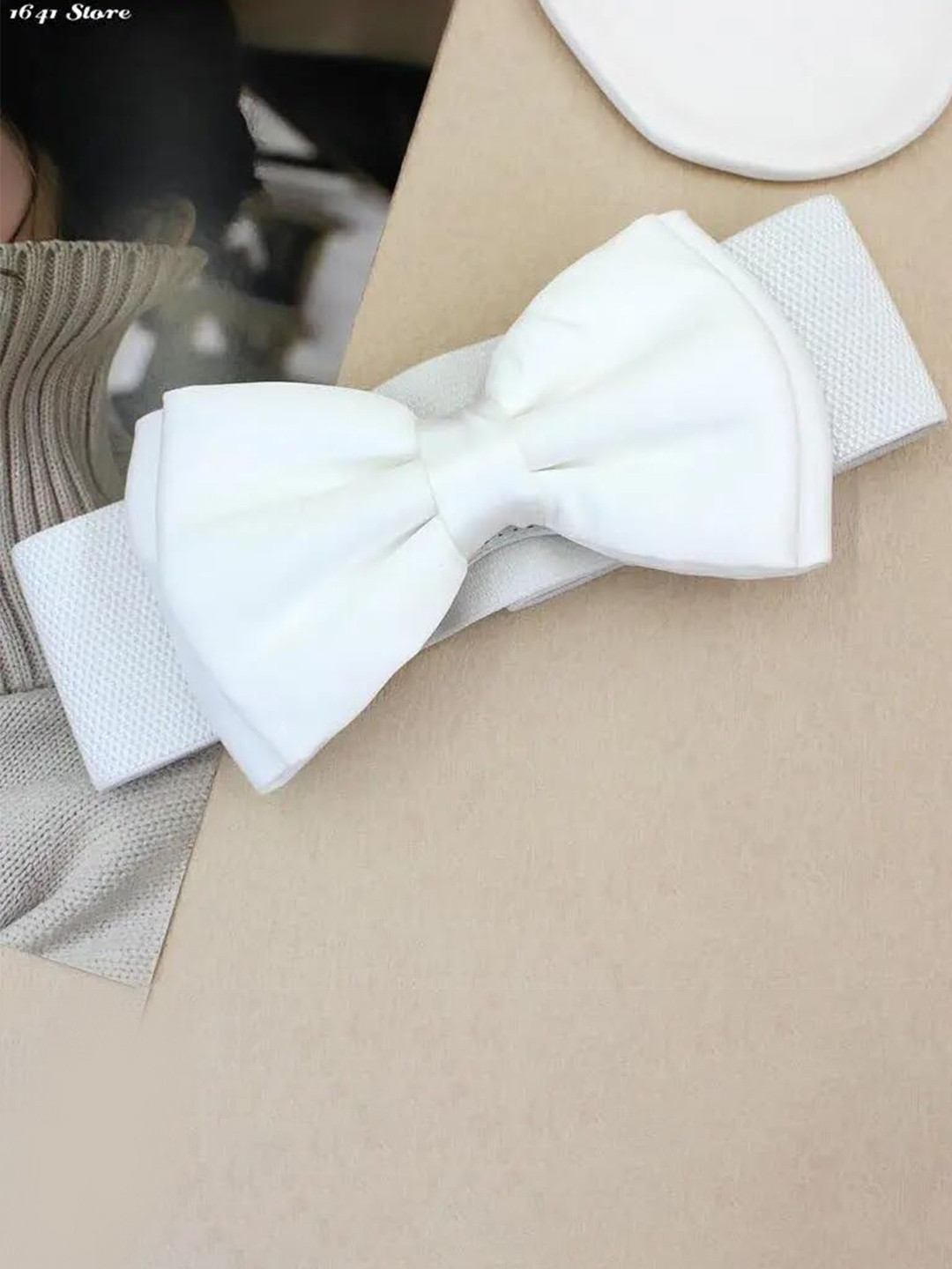 SYGA Women Retro Bow Stretchable Belt