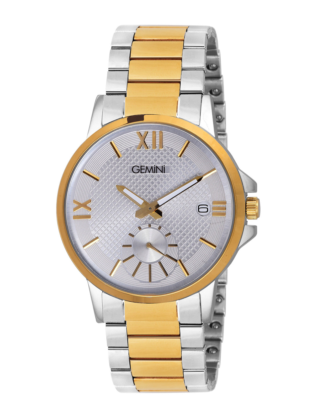 GEMINI Men Stainless Steel Bracelet Style Straps Analogue Watch BSN 1154BM01