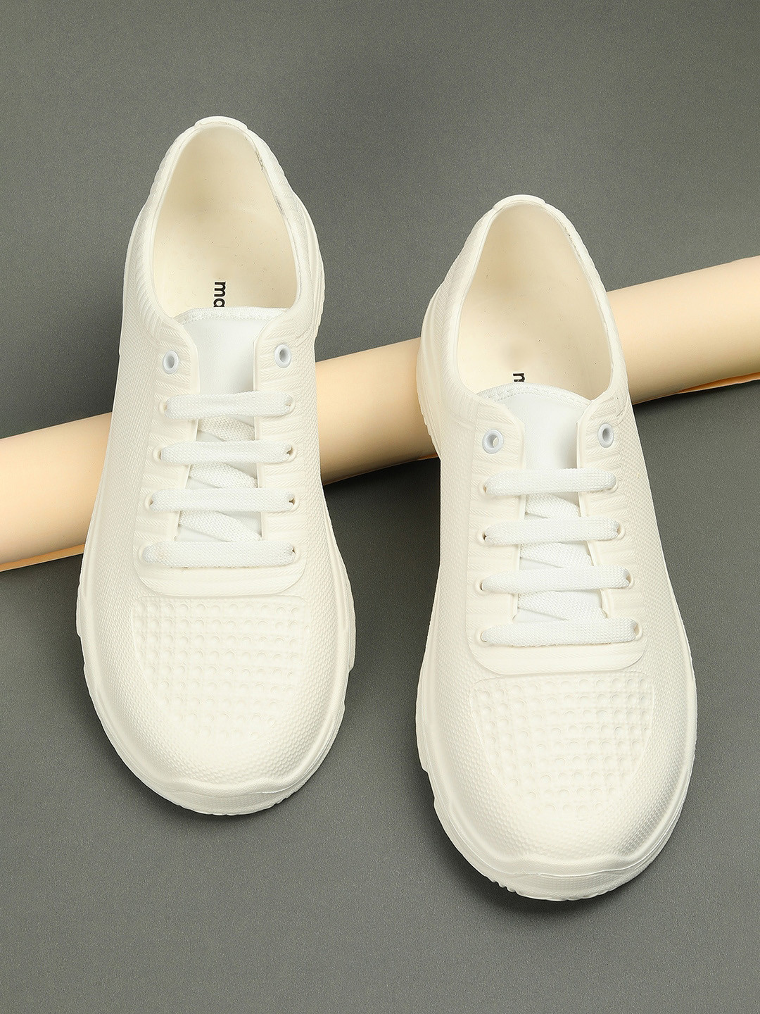 max Men Textured Lace Up Sneakers