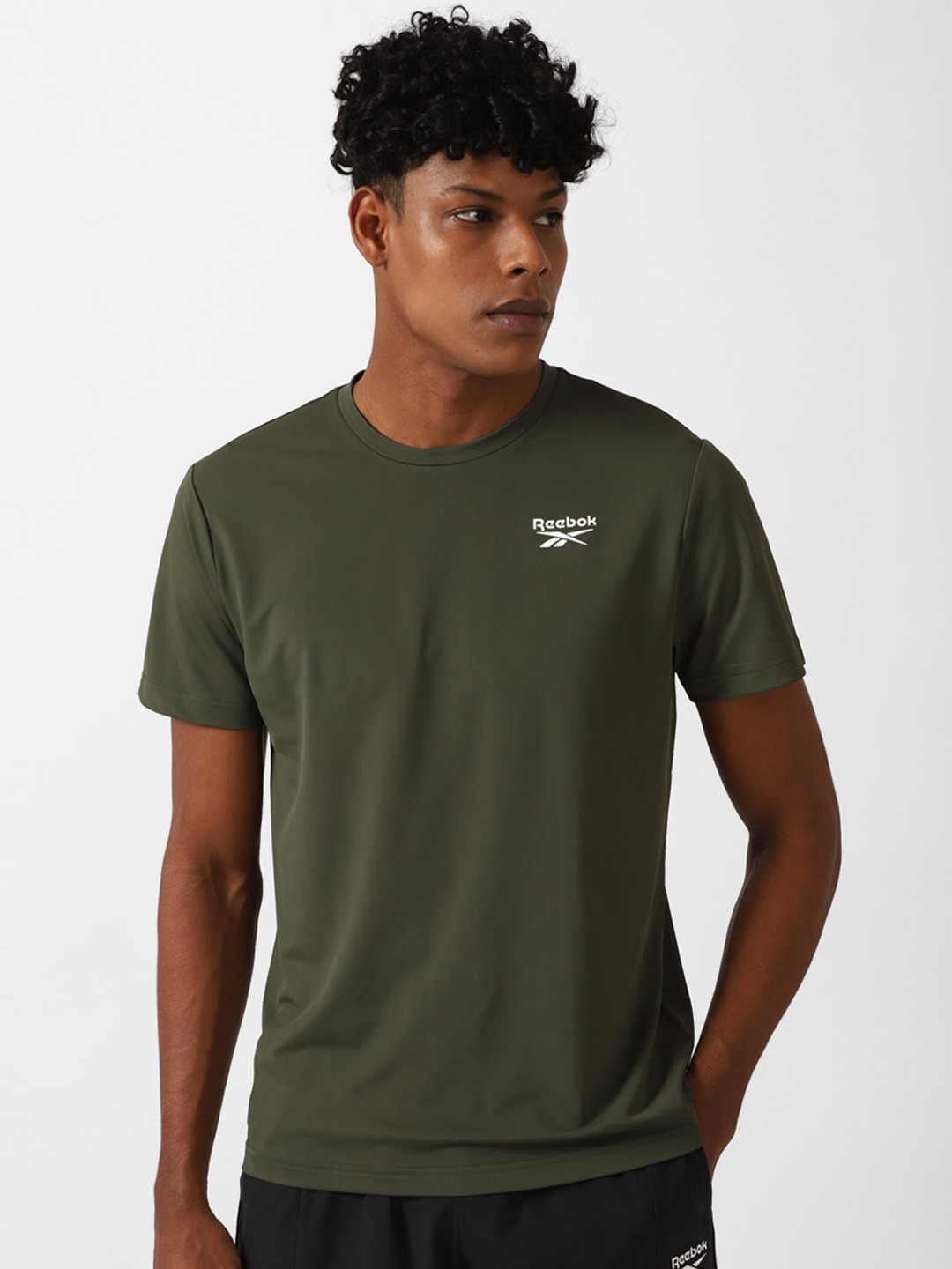 Reebok Freedomstretch Slim Fit Round Neck T-Shirt