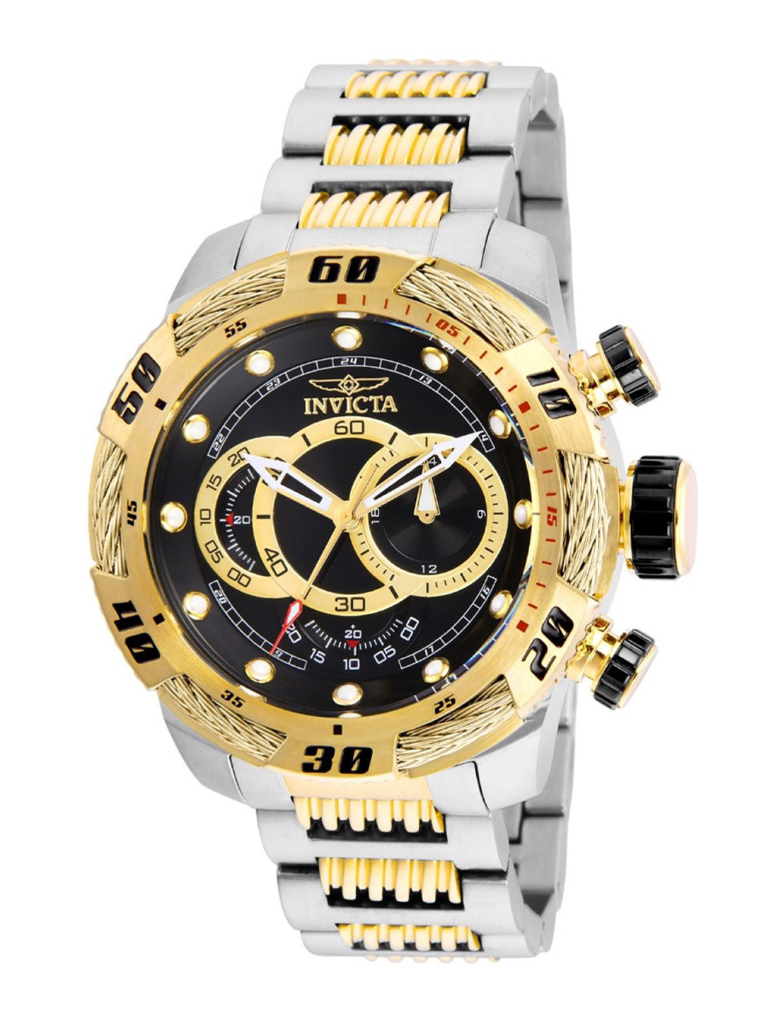 Invicta Men Speedway Stainless Steel Bracelet Style Straps Chronograph Watch 25481