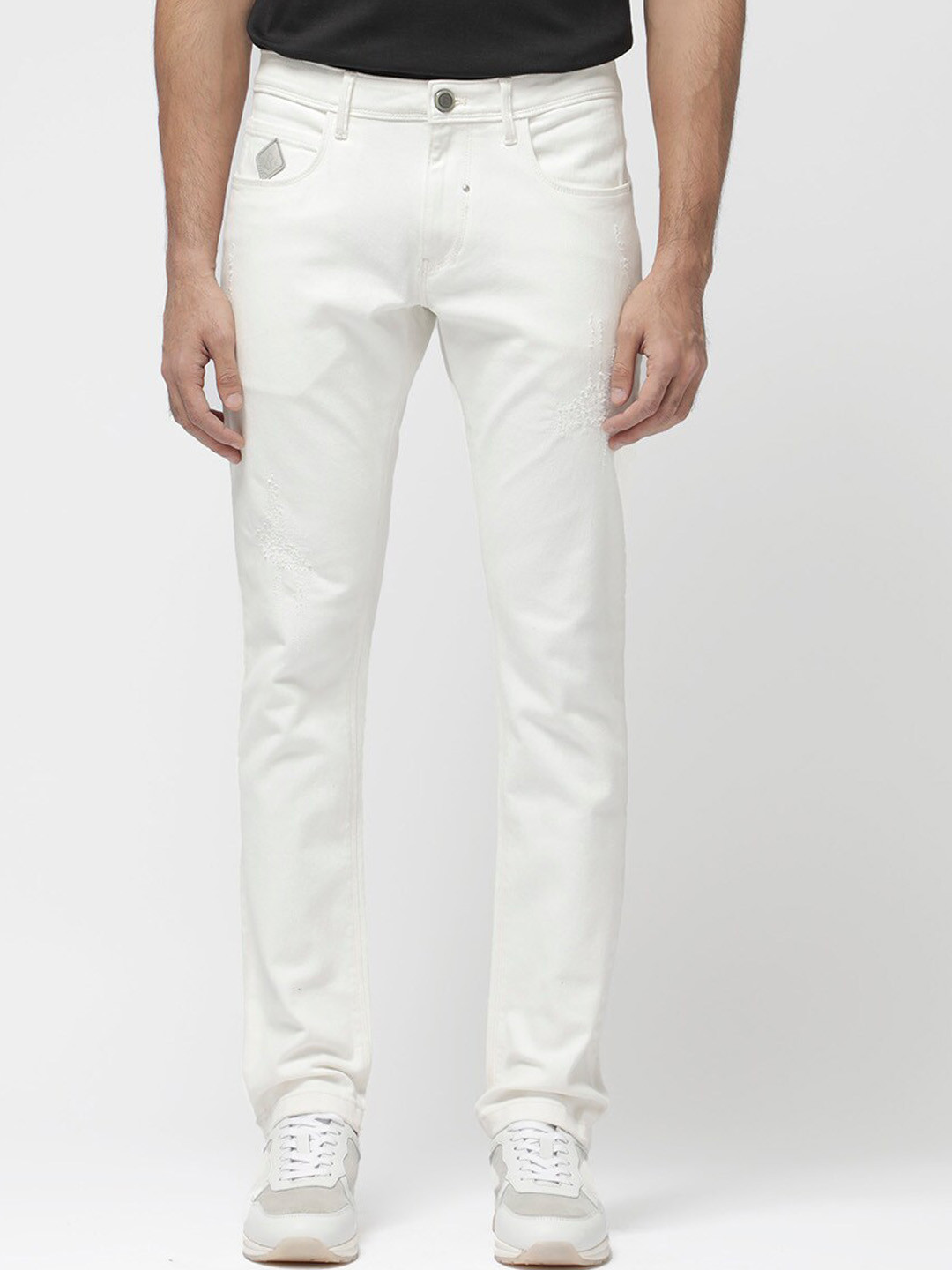 RARE RABBIT Men Astro Slim Fit Mid Rise Stretchable Jeans