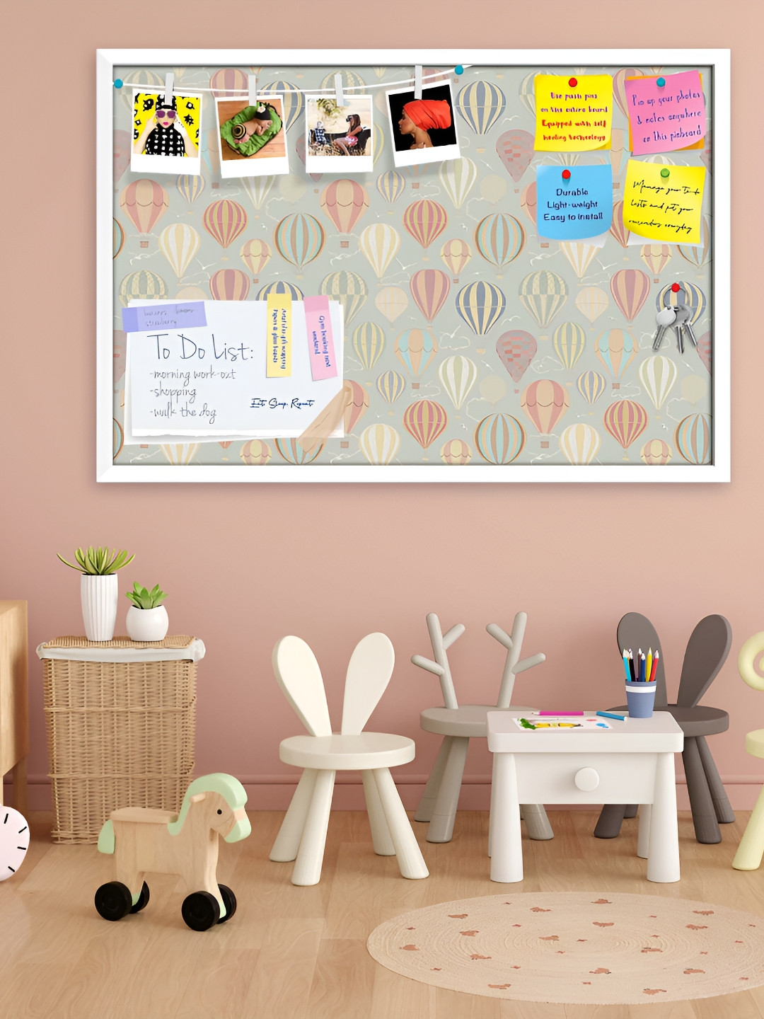ArtzFolio Bulletin Board Wood Matte Hanging Study -18.1In