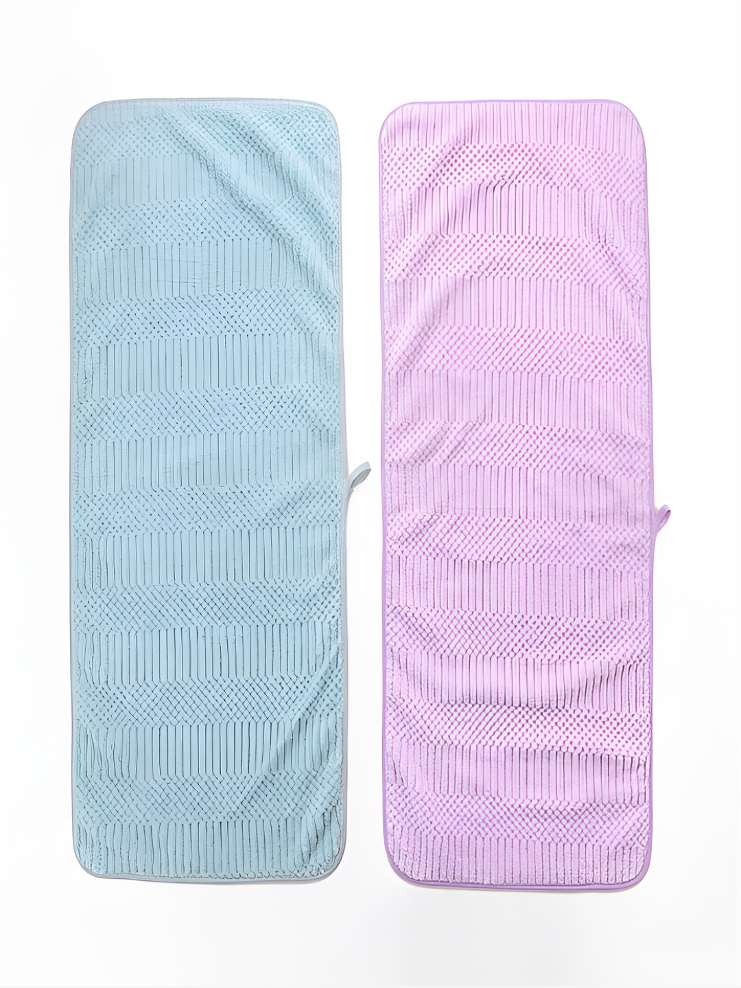 Kuber Industries Blue & Purple 2 Pieces 280 GSM Cotton Hand Towels