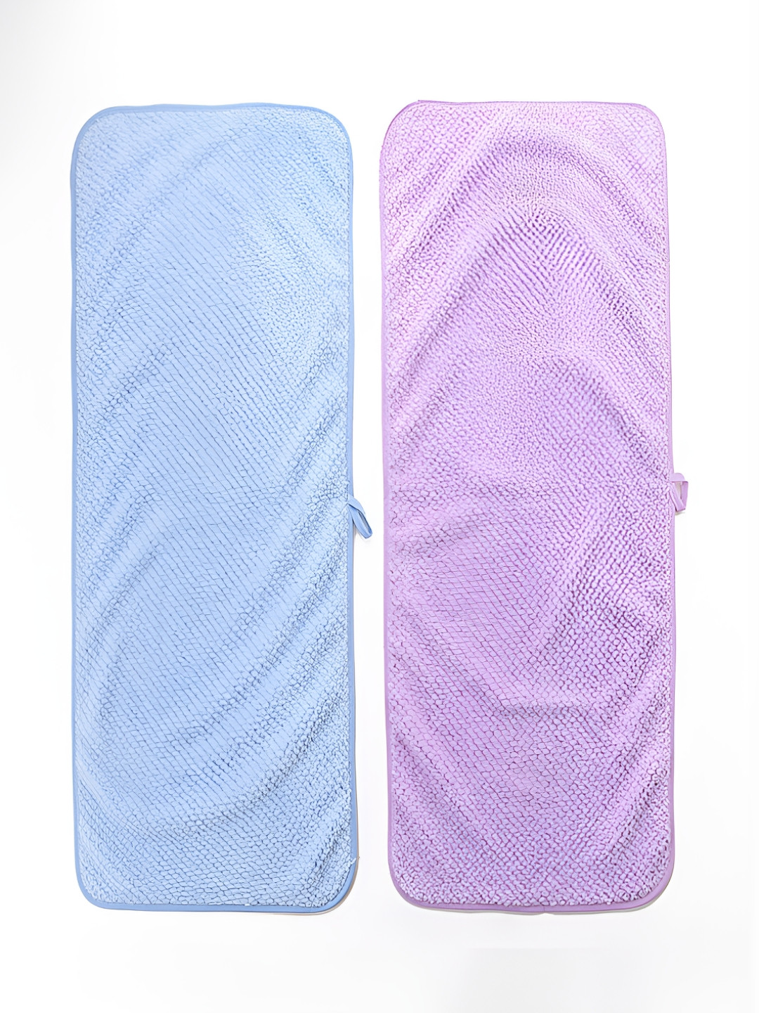 Kuber Industries Blue & Purple 2 Pcs Self Design 280 GSM Hand Towels