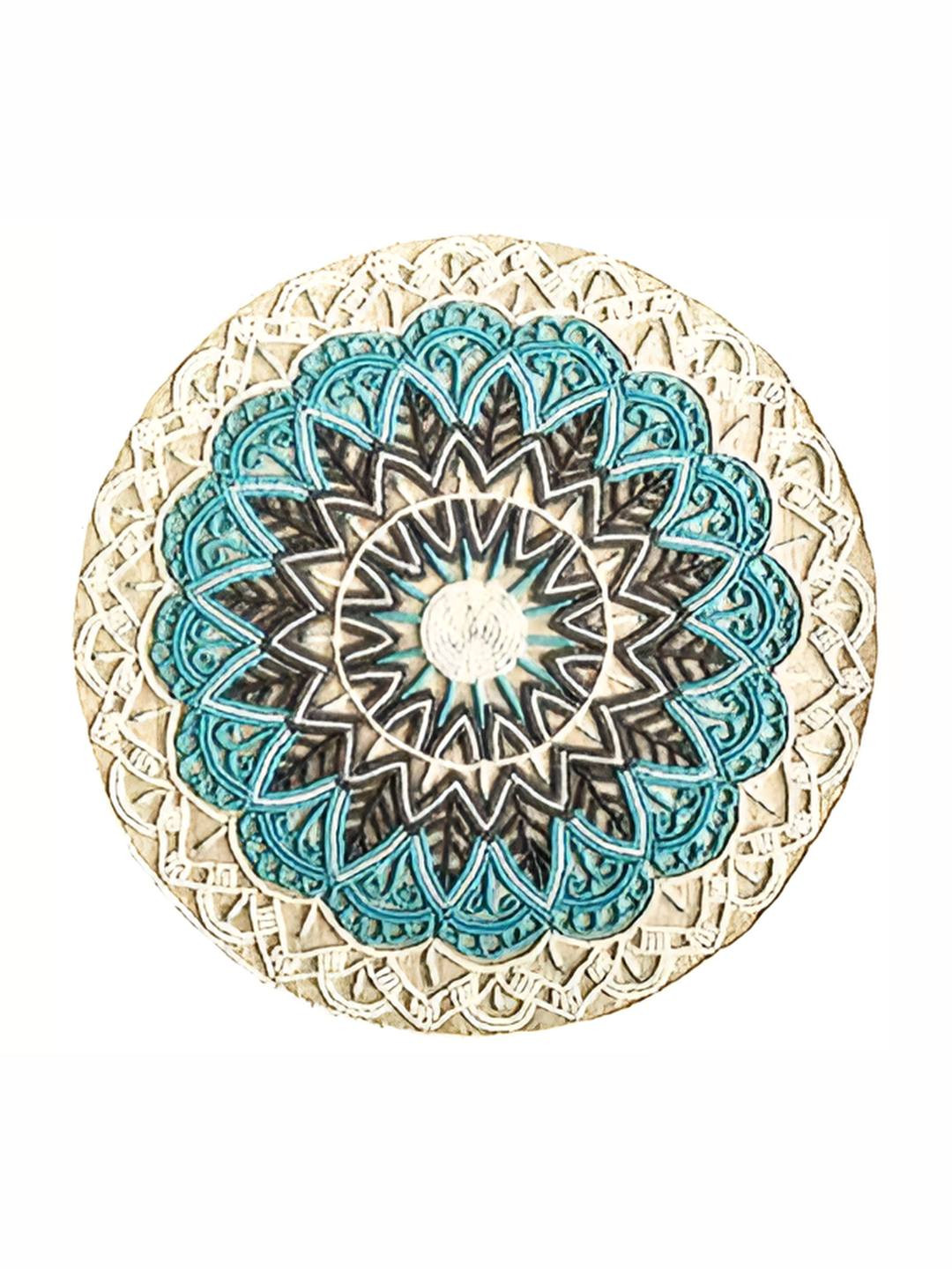 PURINA'S White & Blue Dining Table Beaded Placemat