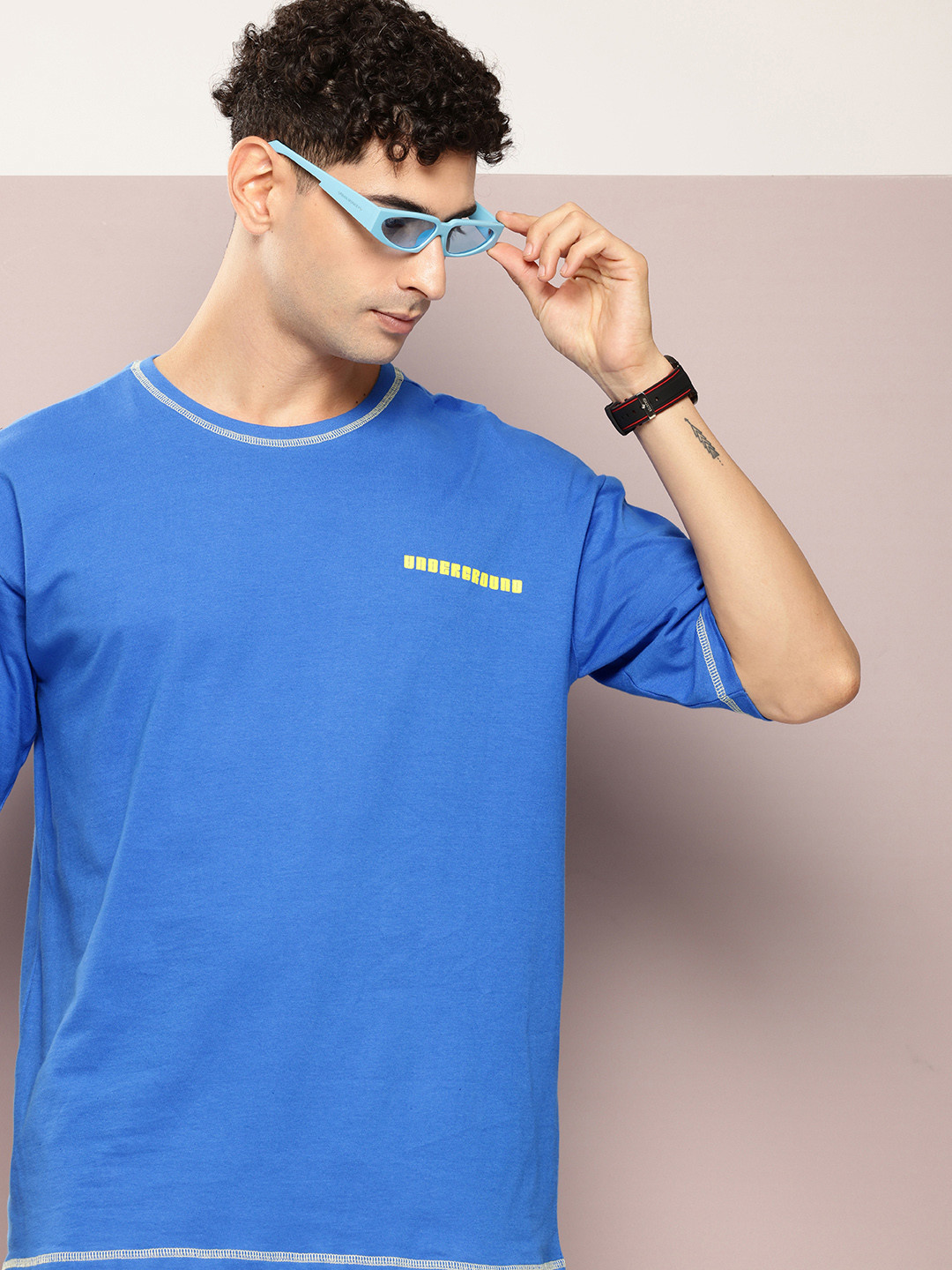 Kook N Keech Drop-Shoulder Sleeves Pure Cotton Oversized T-shirt