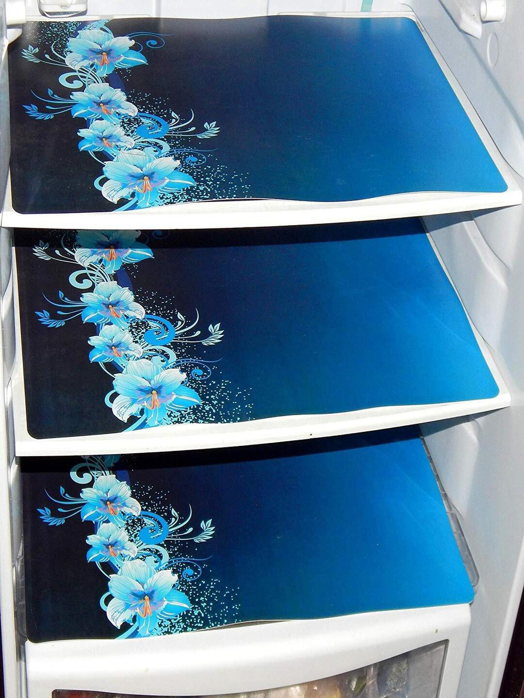 CASA-NEST Set Of 6 Floral Print Rectangle Table Placemats