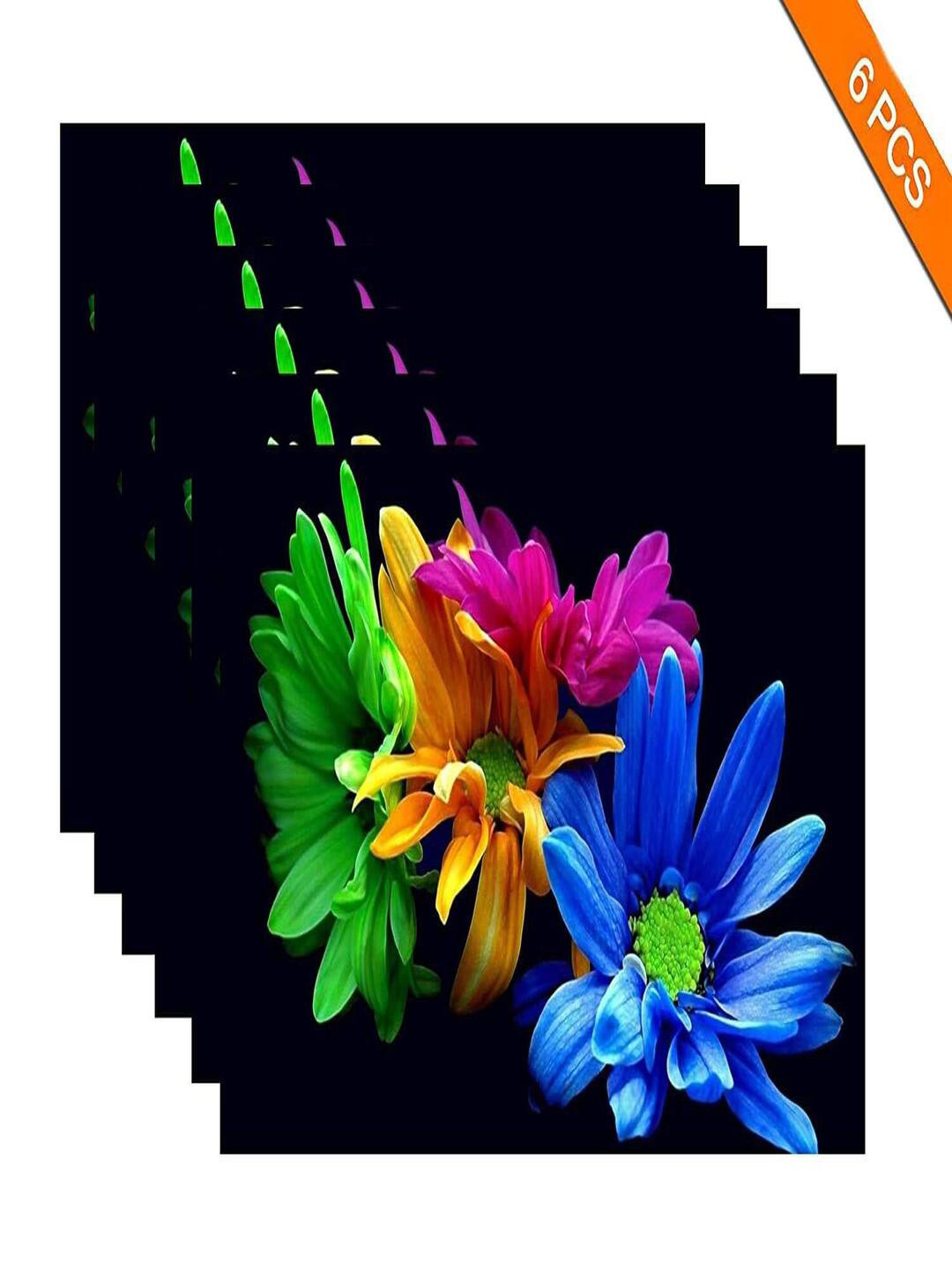 CASA-NEST Pack of 6 Printed Dining Table Placemats