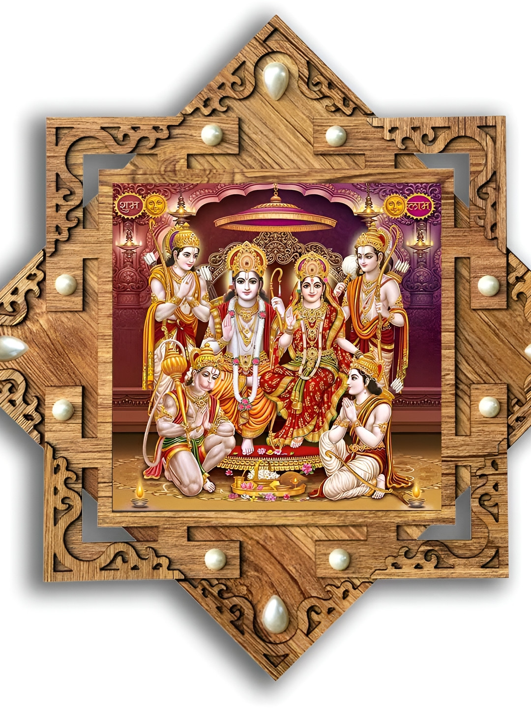 PnF Wood Wall Square Paintings Wall Art - 16.5 x 16.5In