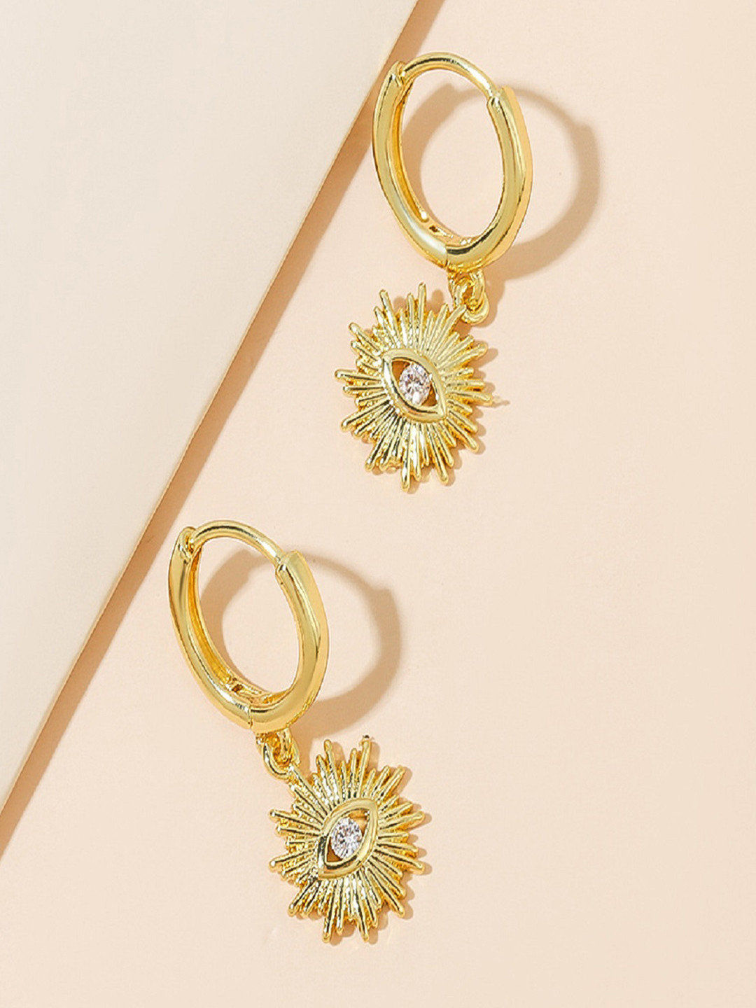 AQUASTREET 18K Gold Plated Waterproof Anti Tarnish Contemporary Drops Earrings