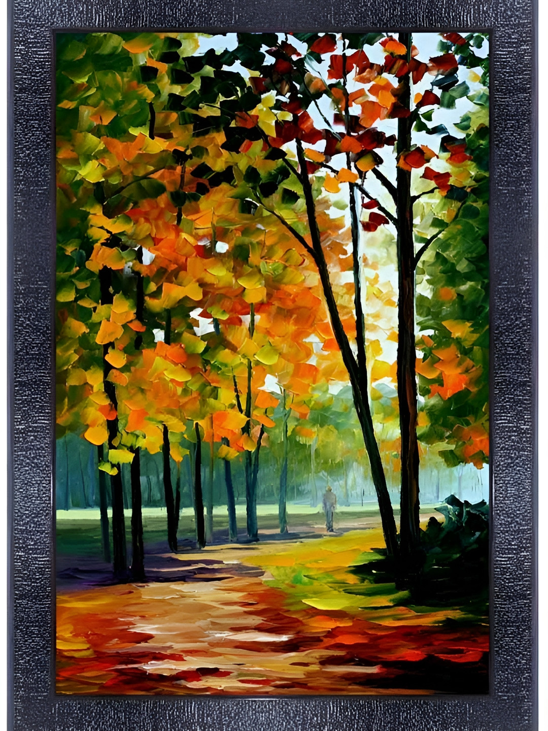 PnF Black & Rust Floral and Botanical Wall Art