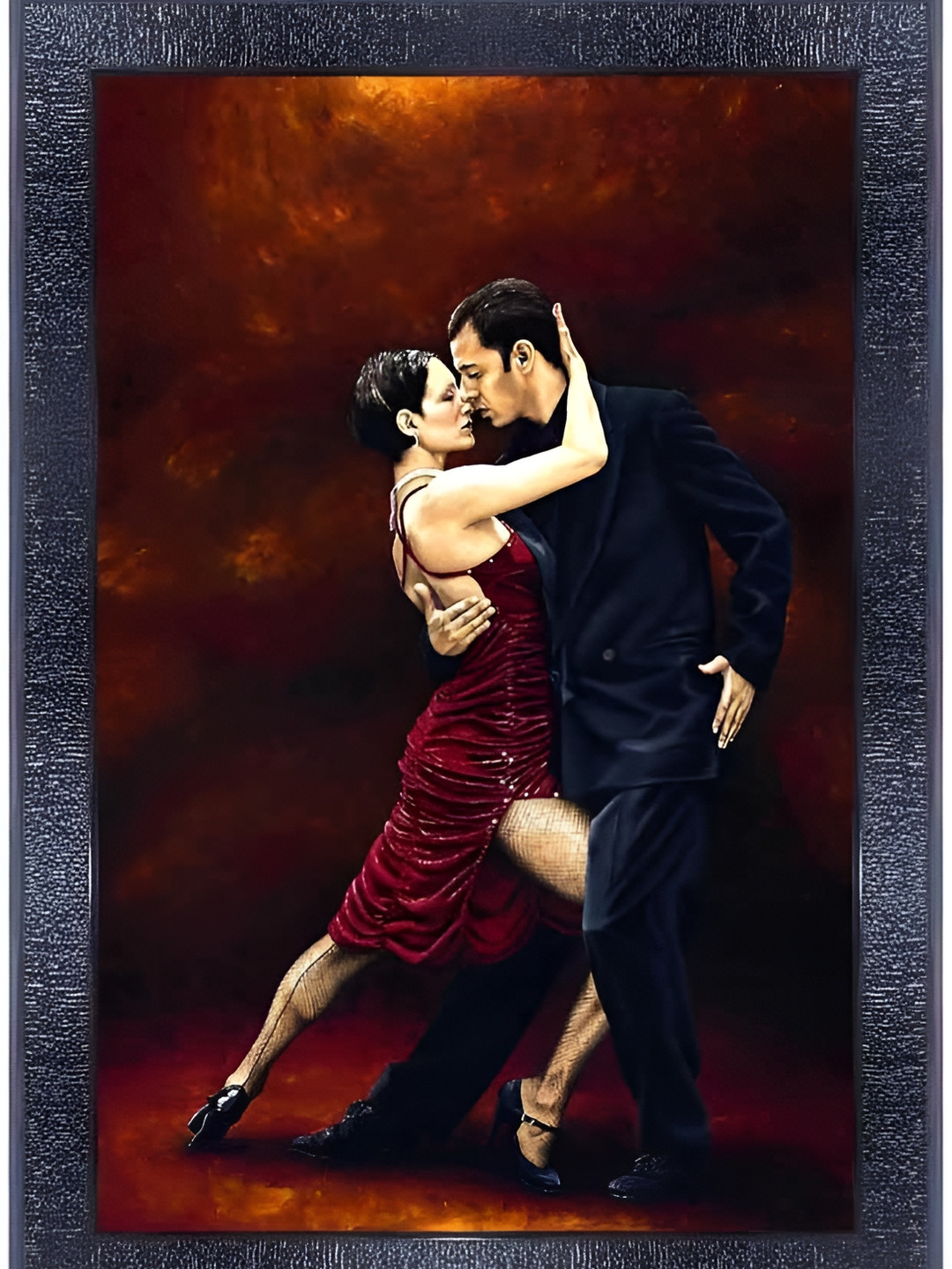 PnF Black & Rust Abstract Wall Paintings