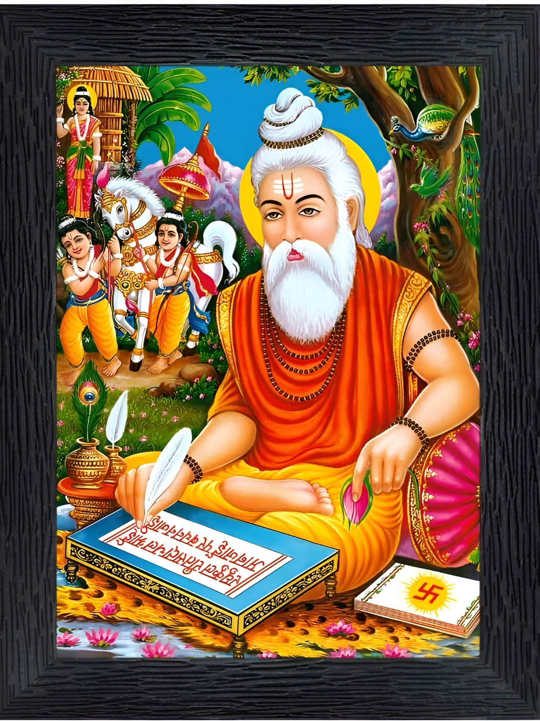 PnF Black & Orange Religious Wall Painting