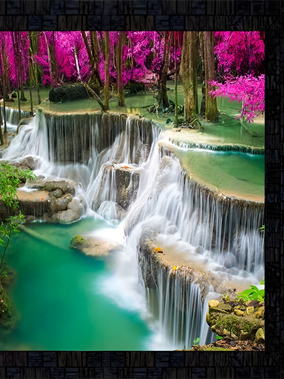 PnF Paper Wall Square Paintings Wall Art -12 x 12 In