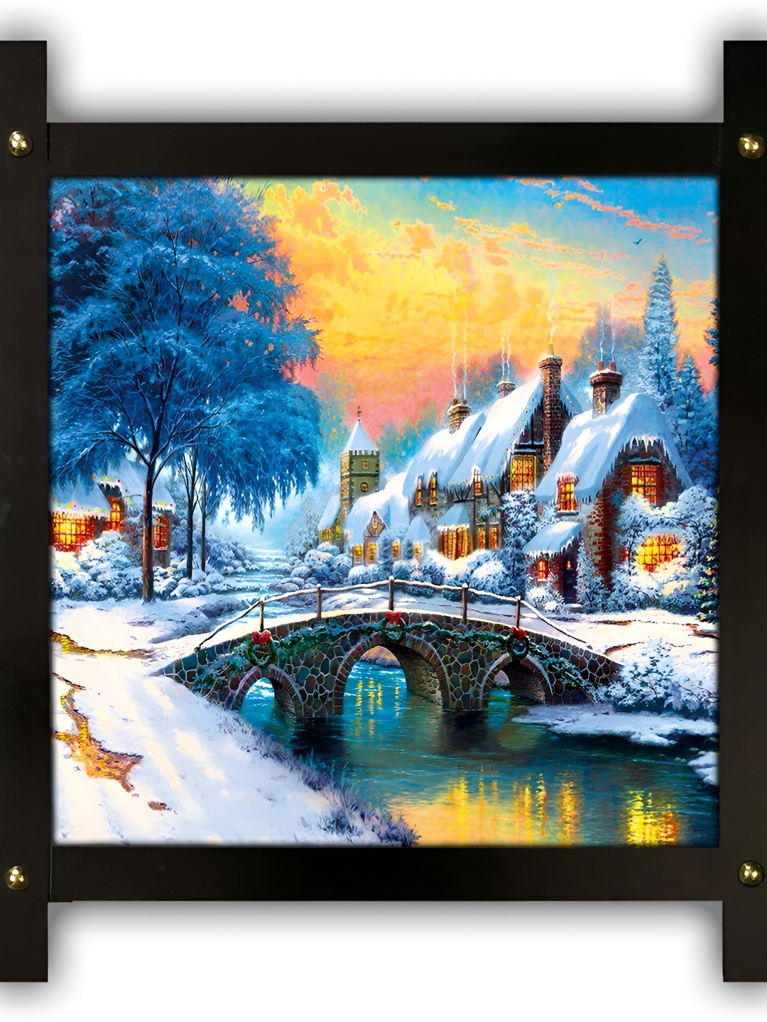 PnF Wood Wall Rectangle Photographs Wall Art -16.5 x10.5In