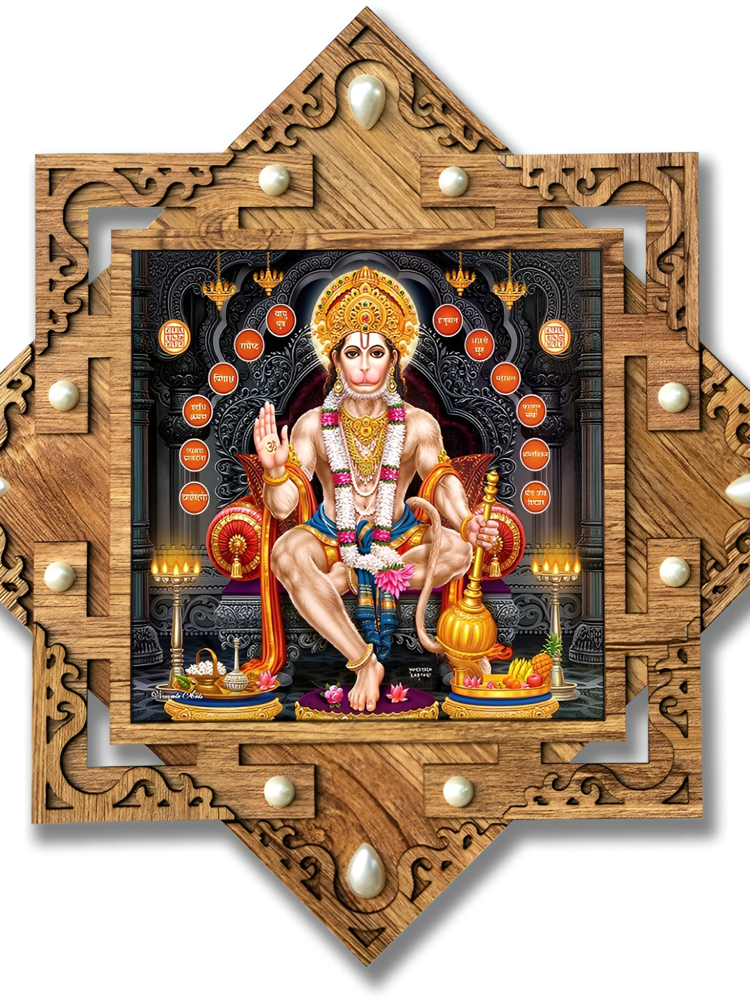 PnF Star Wood Wall Rectangle Photographs Wall Art -16 x 16 In