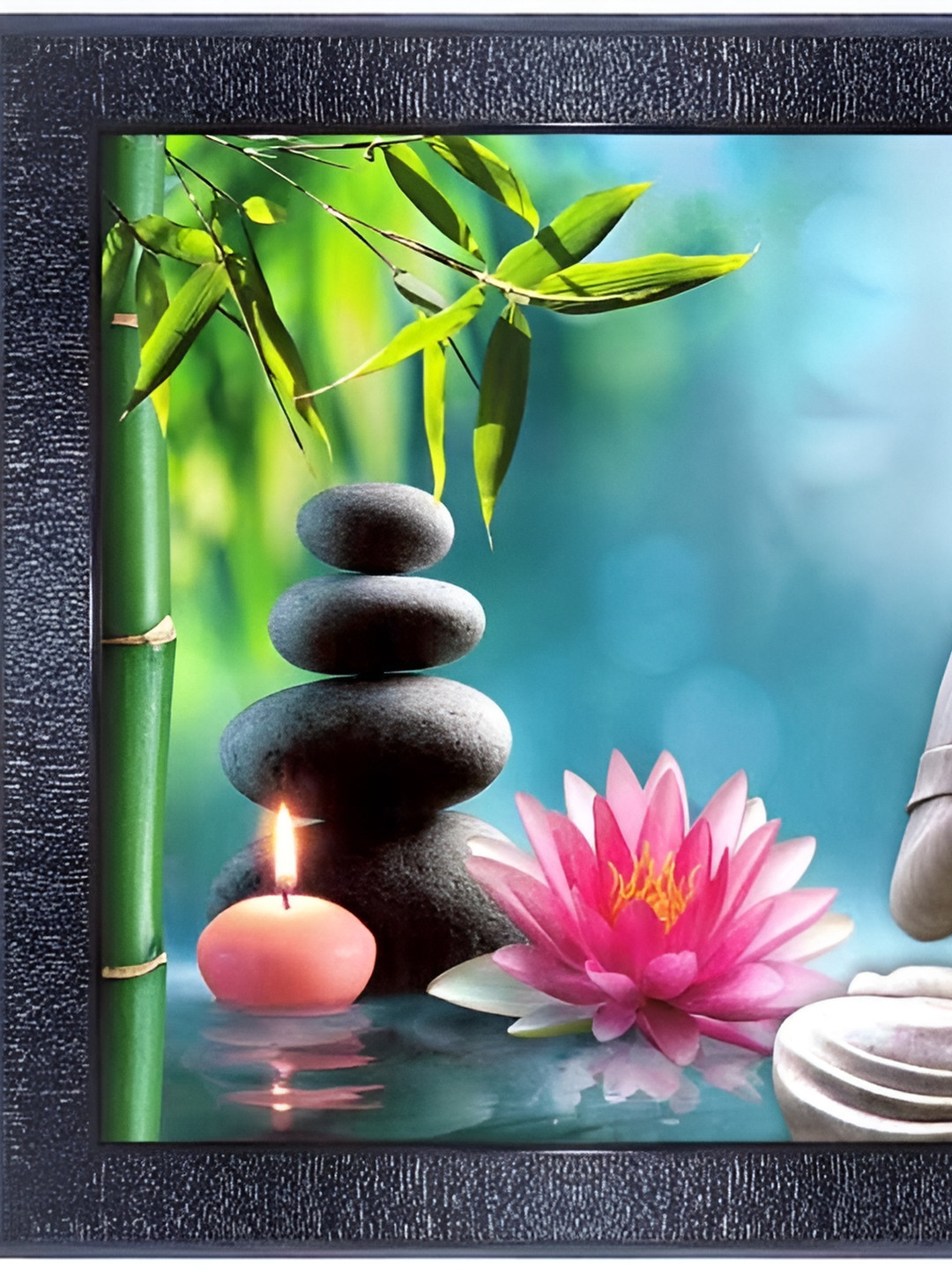 PnF Wood Wall Rectangle Paintings Wall Art -13.3 x 9.8In