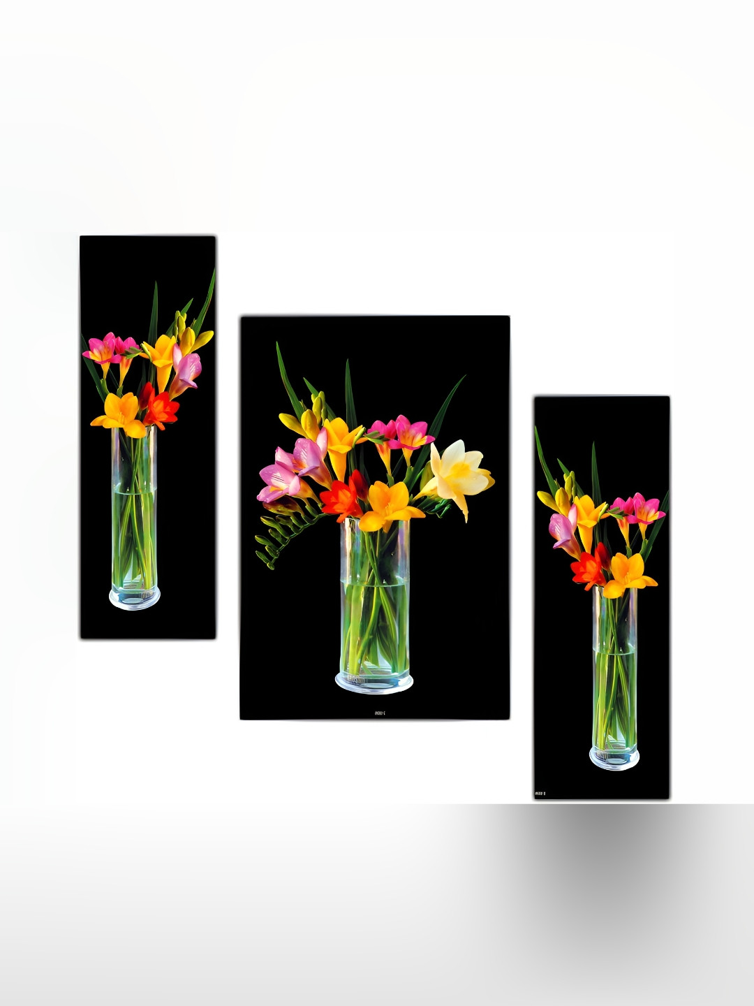 PnF Multieffect Painting Wood 3 Pcs Wall Rectangle Paintings Wall Art