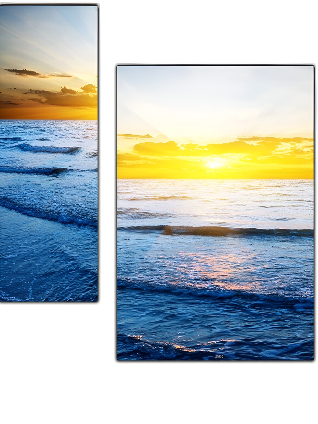 PnF Multieffect Paintings Wood 3 Piece Wall Rectangle Paintings Wall Art - 12 x 18 in