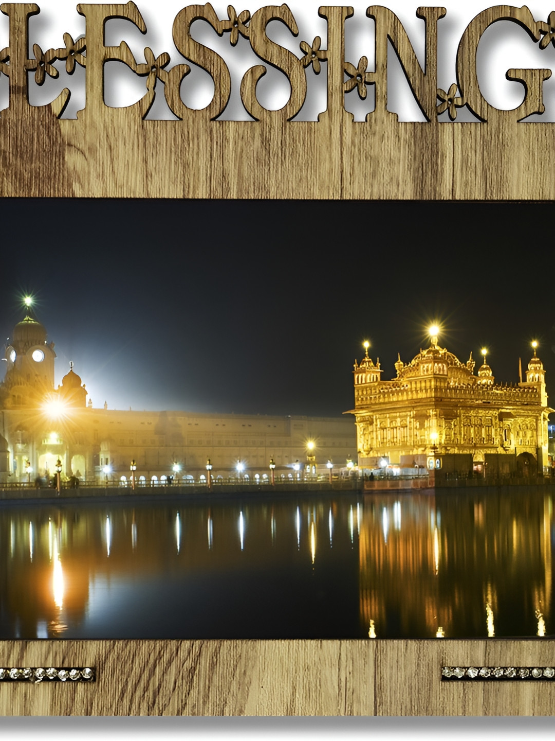 PnF Brown & Black Religious Wooden Paintings Wall Art